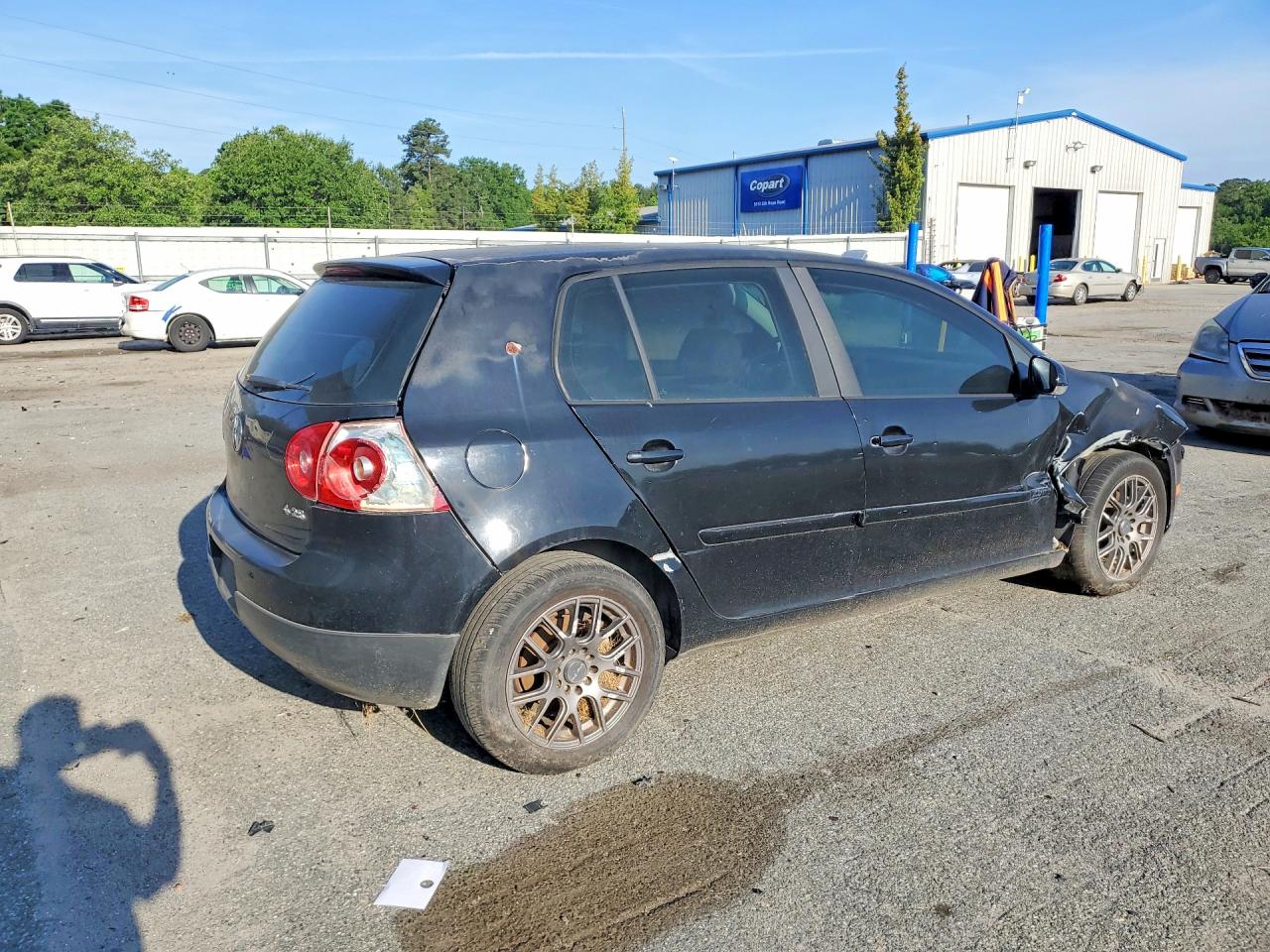 2006 Volkswagen Rabbit Черный vin: WVWDR71K26W138029