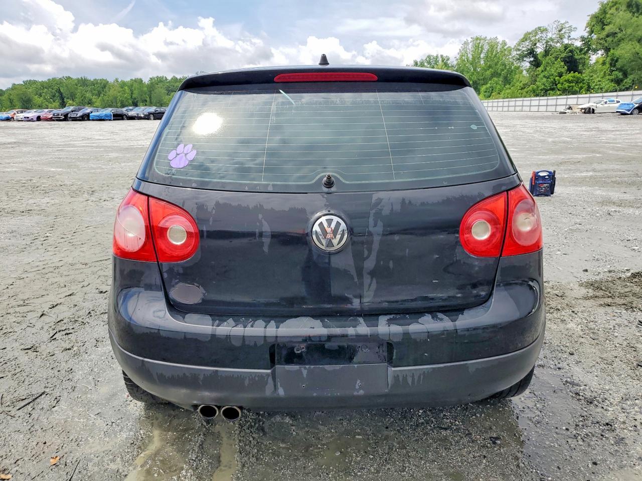 2007 Volkswagen Rabbit Black vin: WVWDR71K77W108185