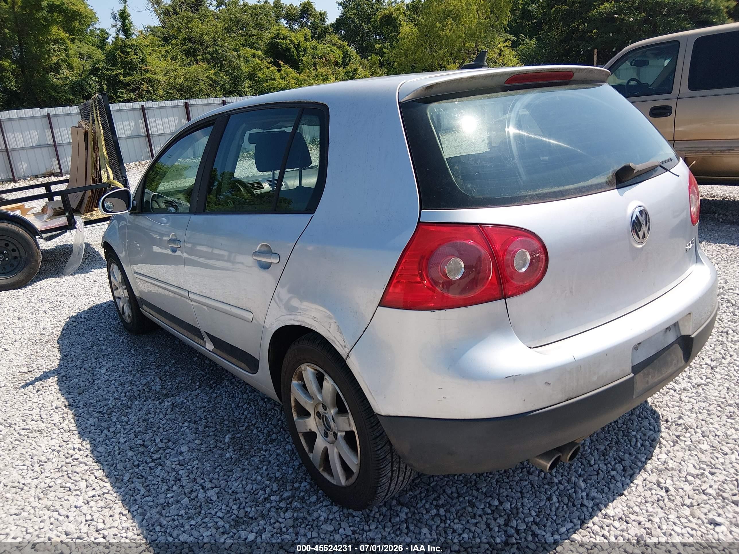 2006 Volkswagen Rabbit 4-door Silver vin: WVWDR71K86W200811