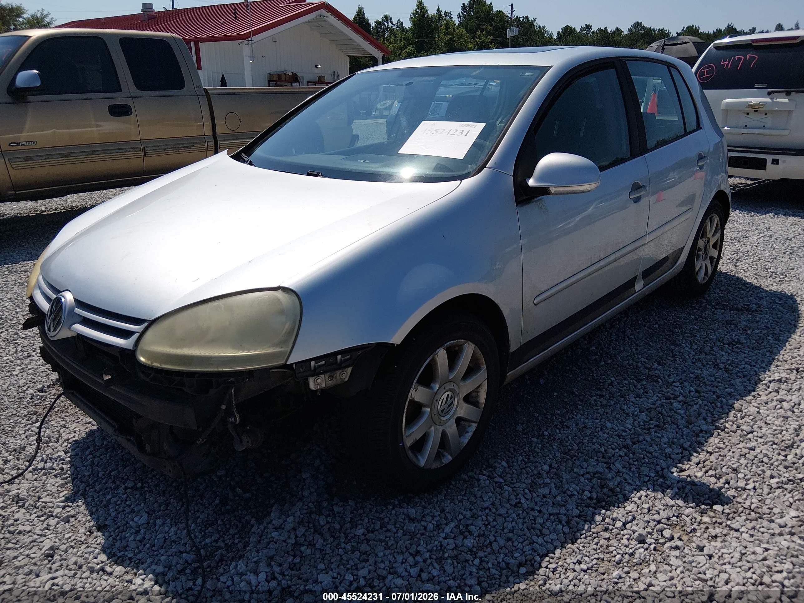 2006 Volkswagen Rabbit 4-door Silver vin: WVWDR71K86W200811