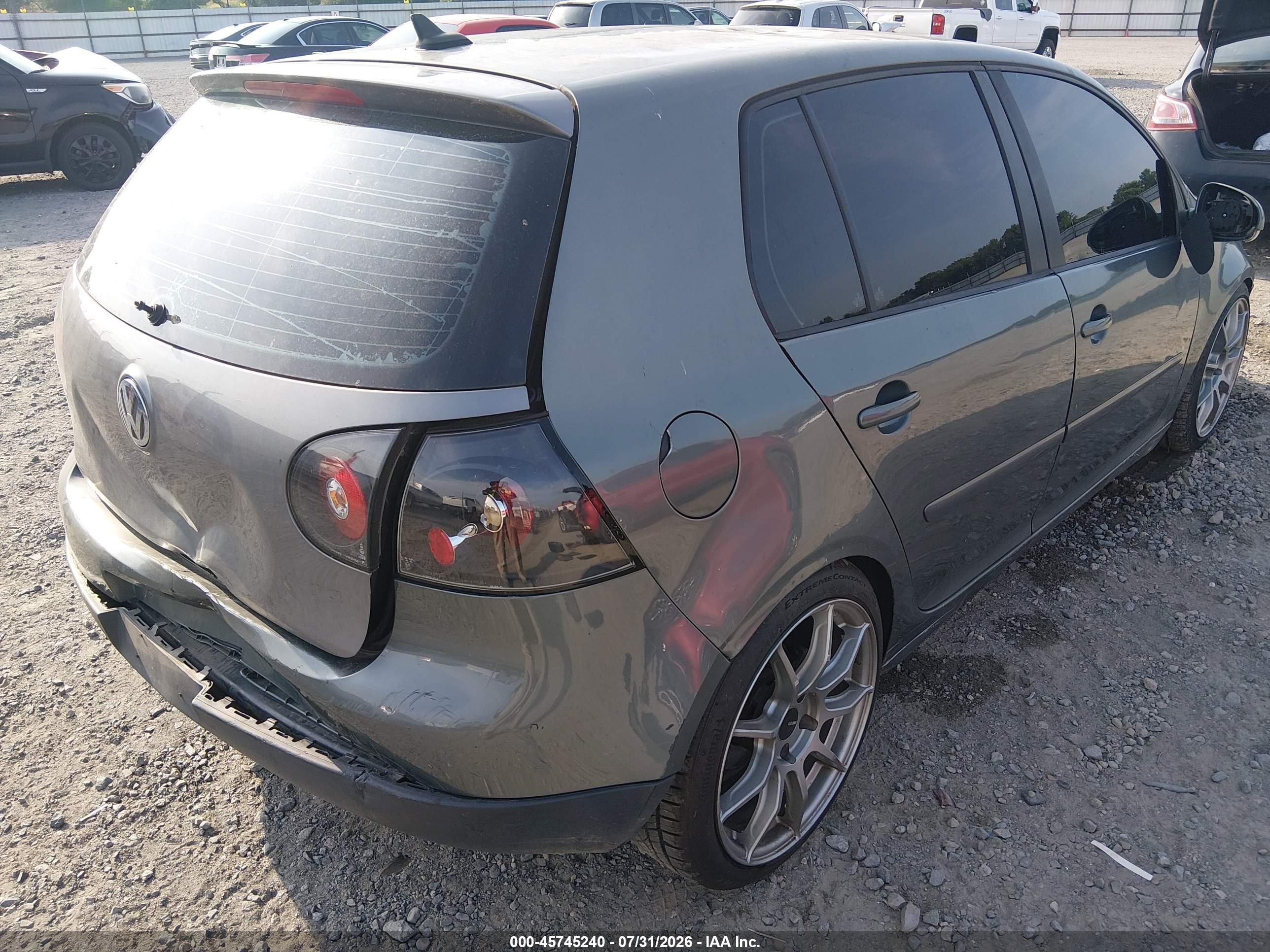 2007 Volkswagen Rabbit 4-door Green vin: WVWDR91K77W045200