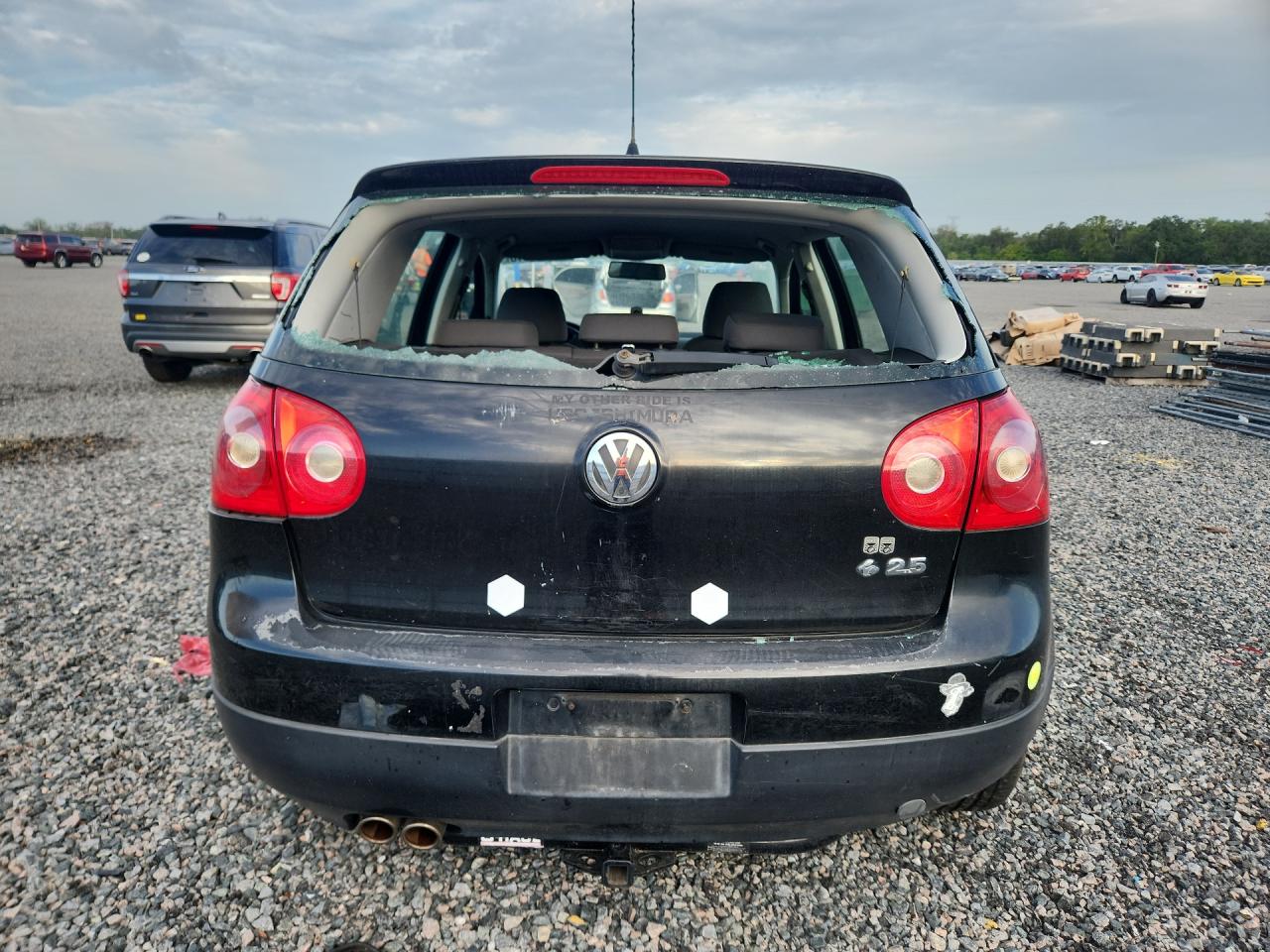 2007 Volkswagen Rabbit Black vin: WVWDS71K17W093347