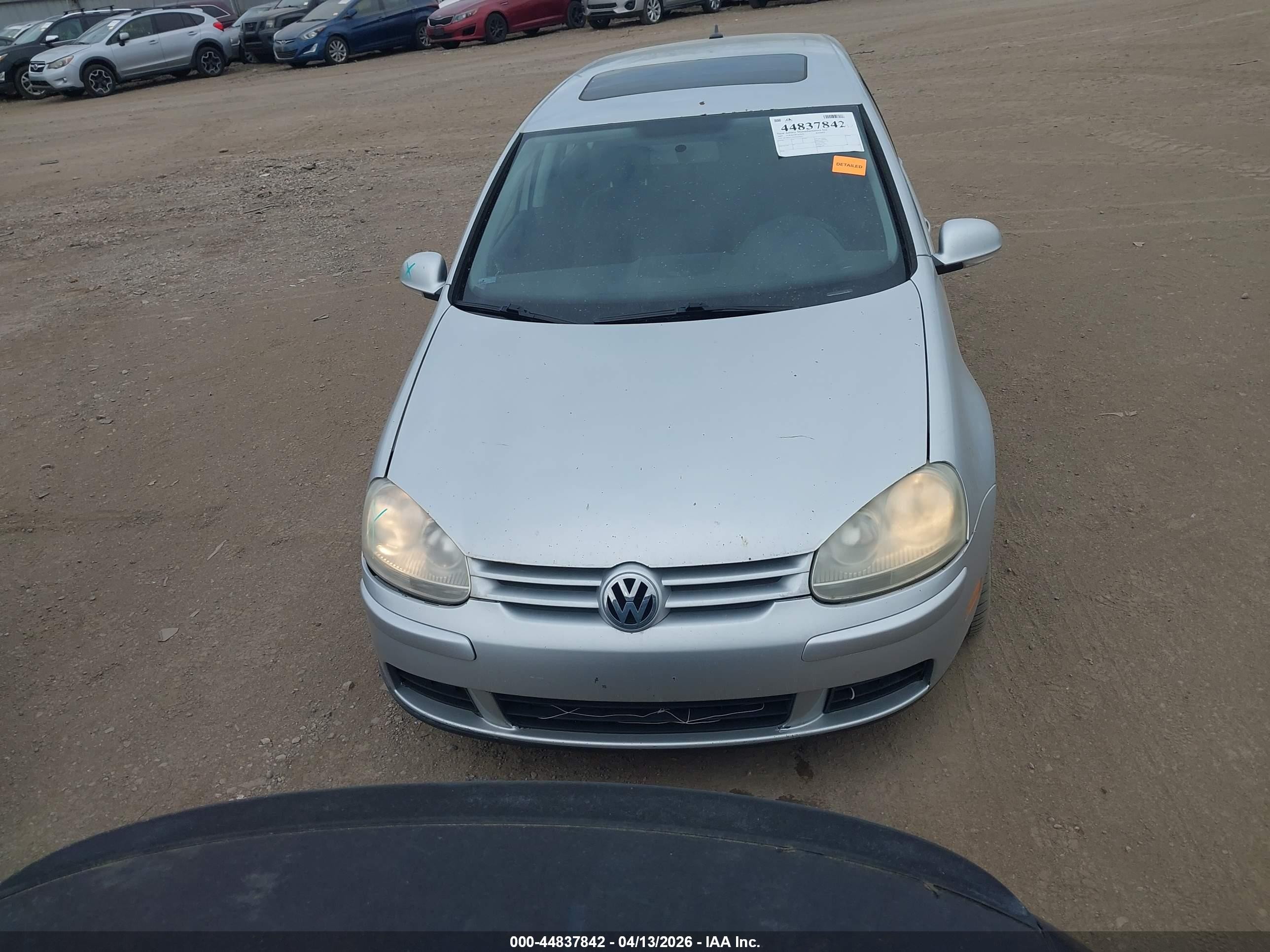 2007 Volkswagen Rabbit 4-door Silver vin: WVWDS71K47W029545
