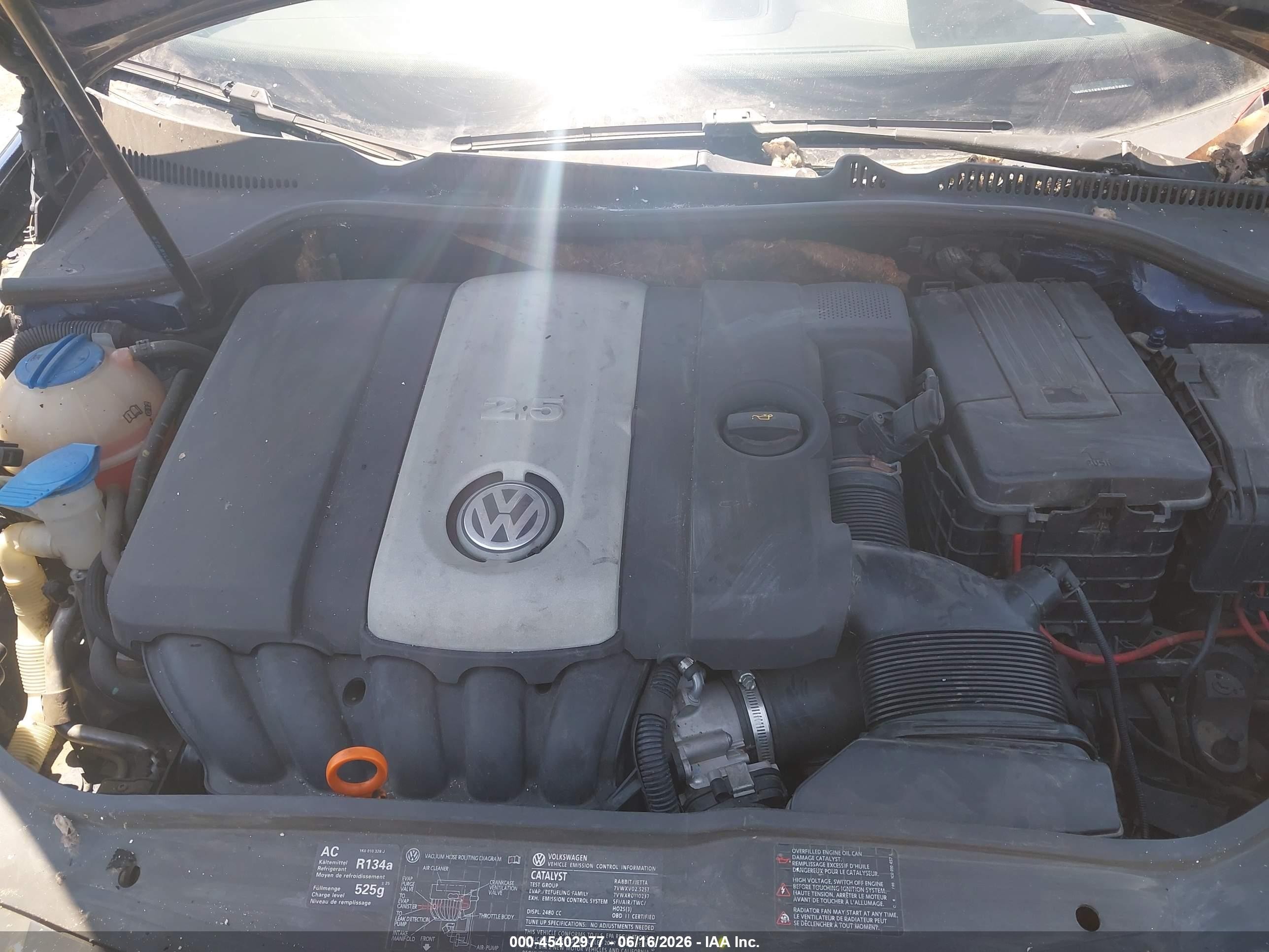 2007 Volkswagen Rabbit 4-door Blue vin: WVWDS71K57W047665