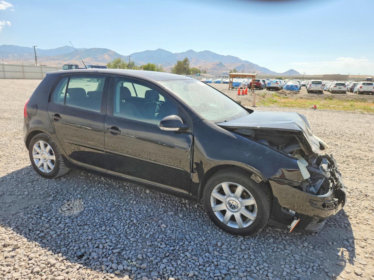 2006 Volkswagen Rabbit Black vin: WVWDS71K66W184273