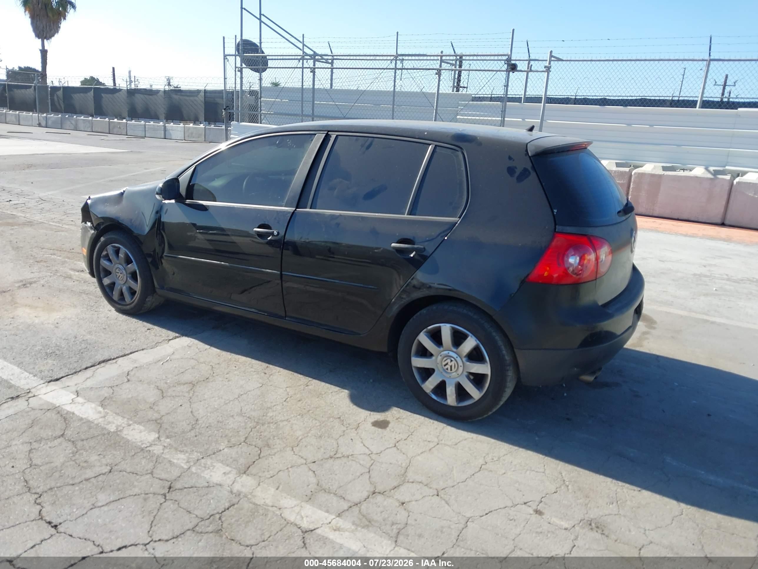 2006 Volkswagen Rabbit 4-door Black vin: WVWDS71KX6W200958