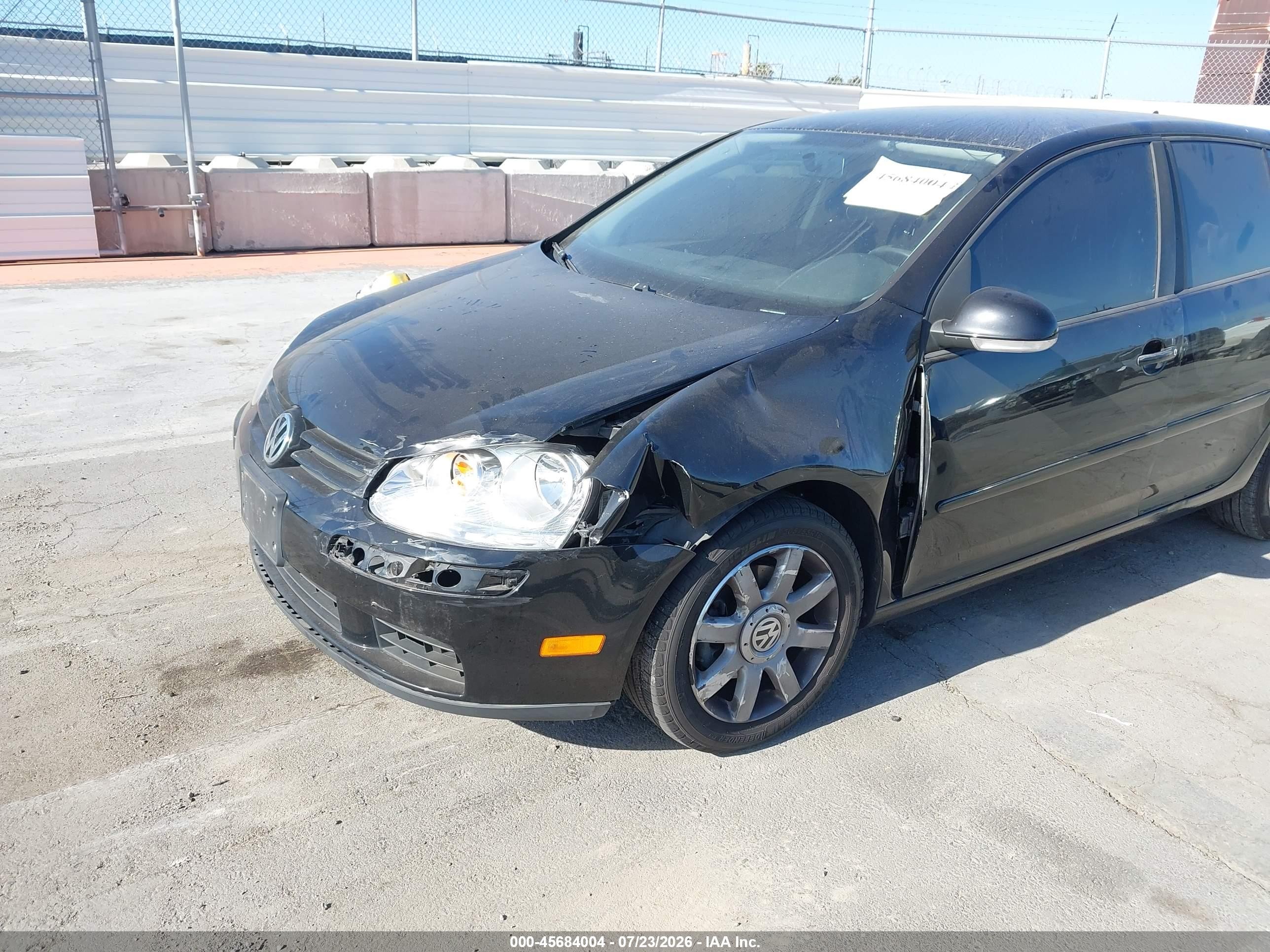 2006 Volkswagen Rabbit 4-door Black vin: WVWDS71KX6W200958