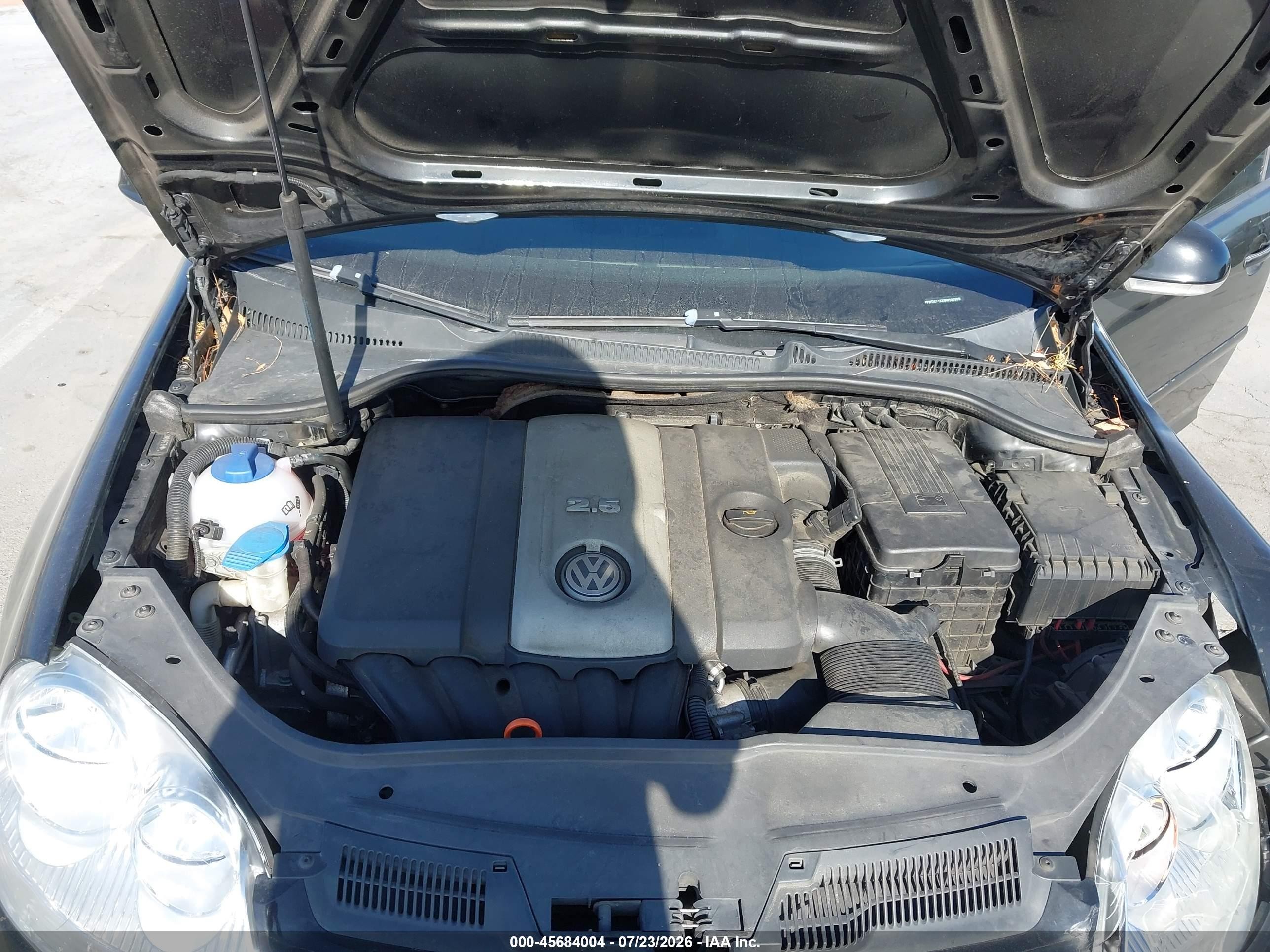 2006 Volkswagen Rabbit 4-door Black vin: WVWDS71KX6W200958