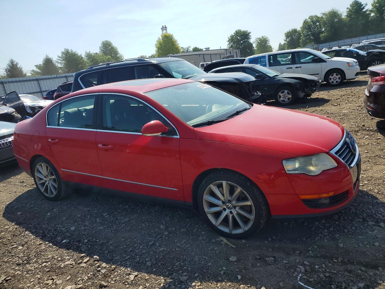 2008 Volkswagen Passat Vr6 4motion Red vin: WVWDU73C88P120698
