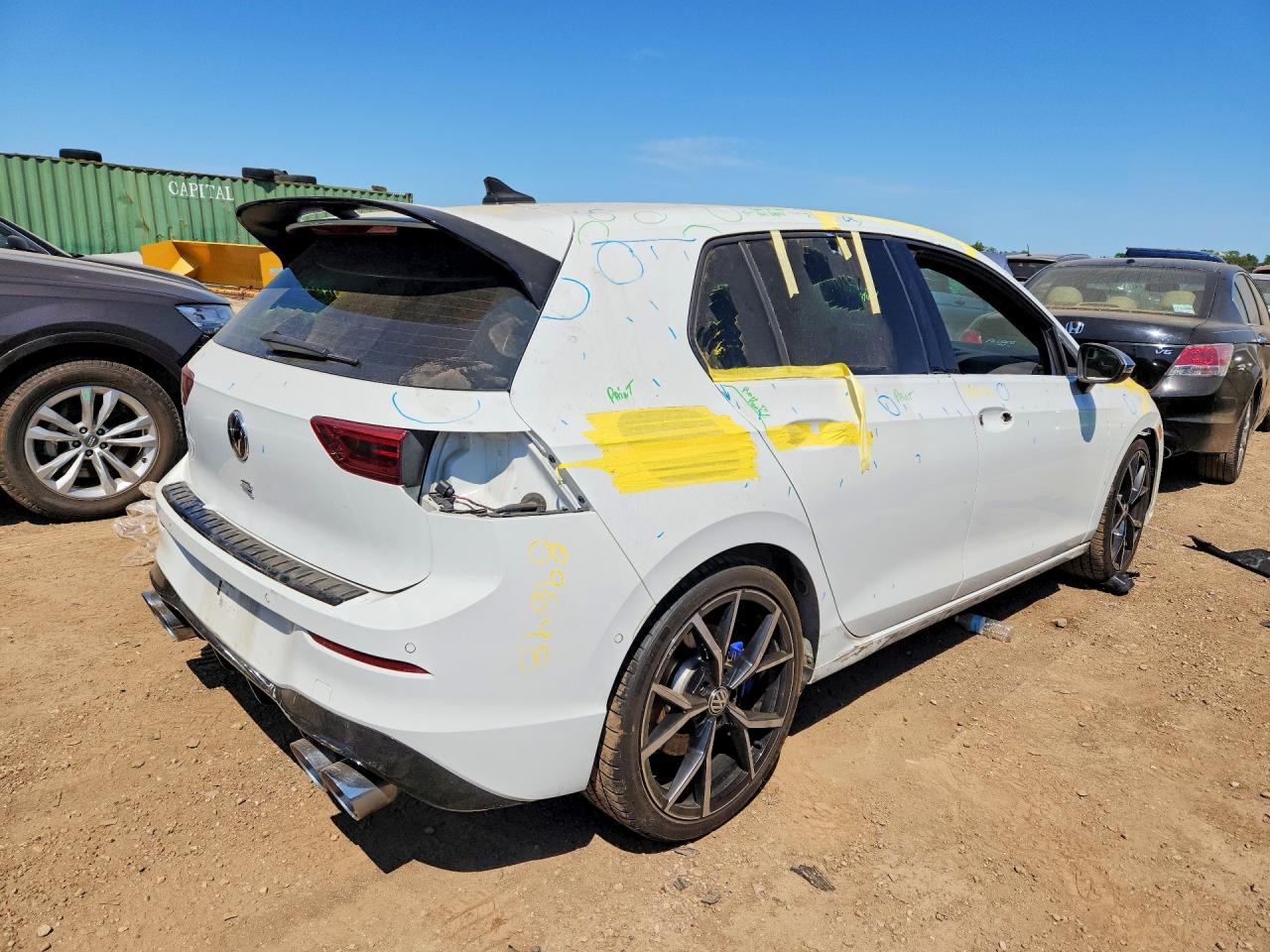 2022 Volkswagen Golf R Белый vin: WVWEB7CD4NW165450