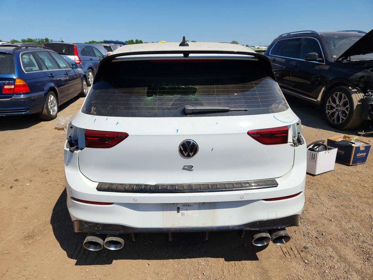 2022 Volkswagen Golf R Белый vin: WVWEB7CD4NW165450