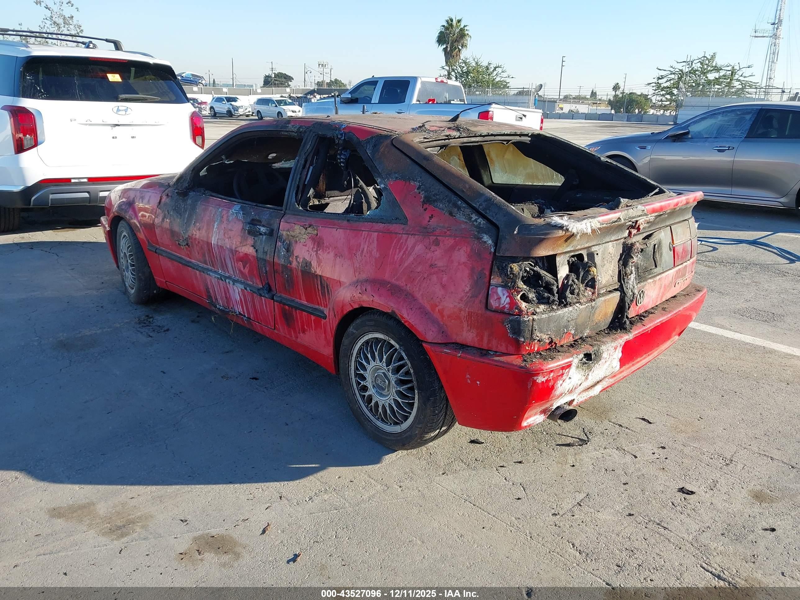 1992 Volkswagen Corrado Slc Red vin: WVWED4509NK004649