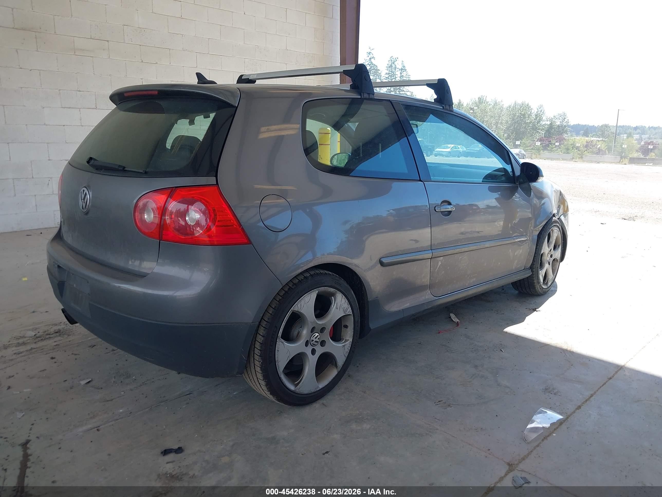 2009 Volkswagen Gti 2-door Gray vin: WVWED71K09W134763