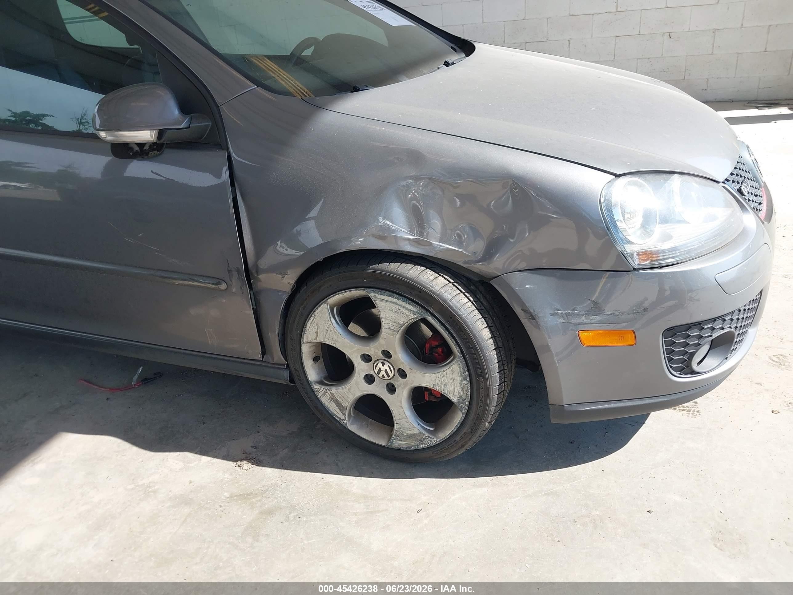 2009 Volkswagen Gti 2-door Gray vin: WVWED71K09W134763