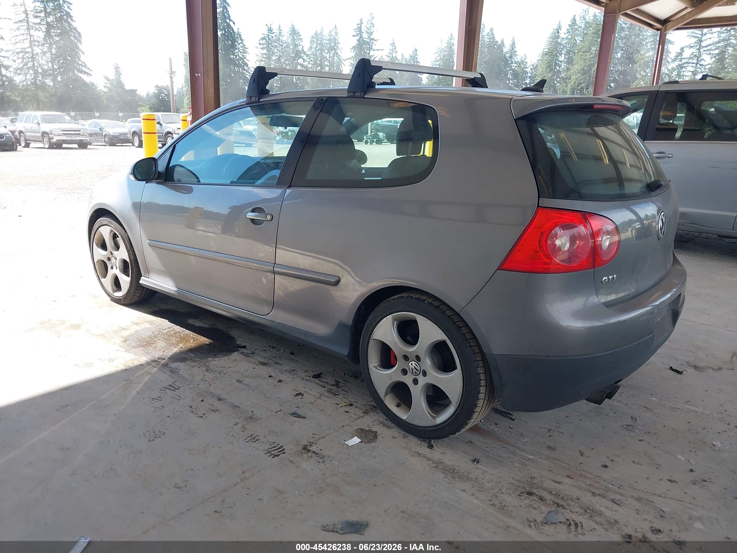 2009 Volkswagen Gti 2-door Gray vin: WVWED71K09W134763