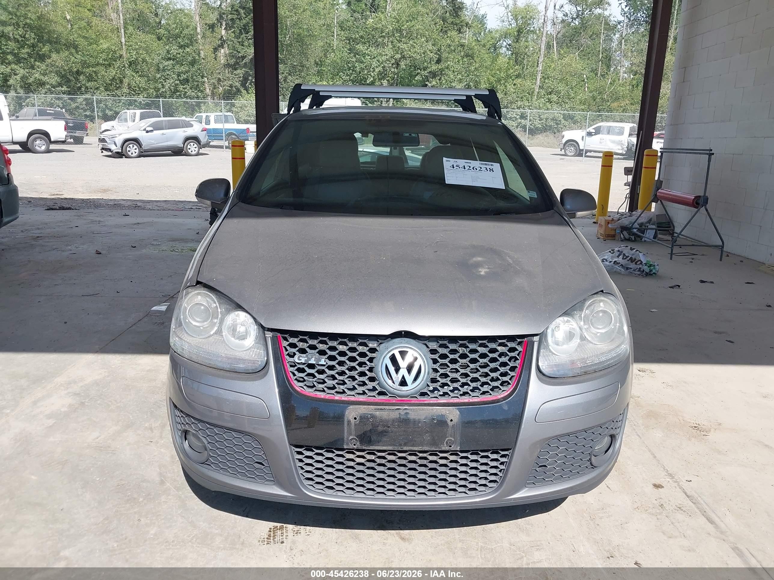 2009 Volkswagen Gti 2-door Gray vin: WVWED71K09W134763