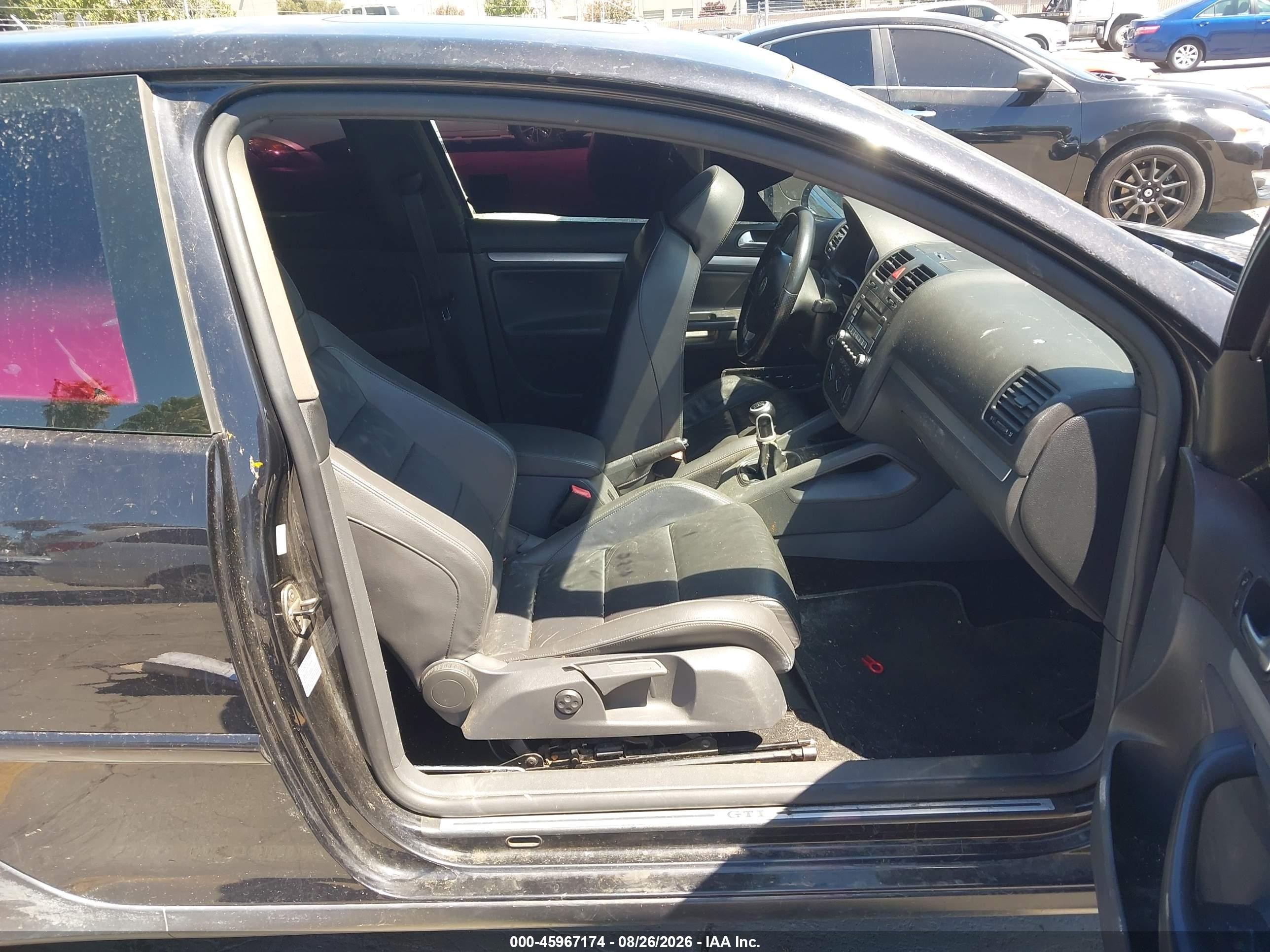 2009 Volkswagen Gti 2-door Black vin: WVWED71K09W135072
