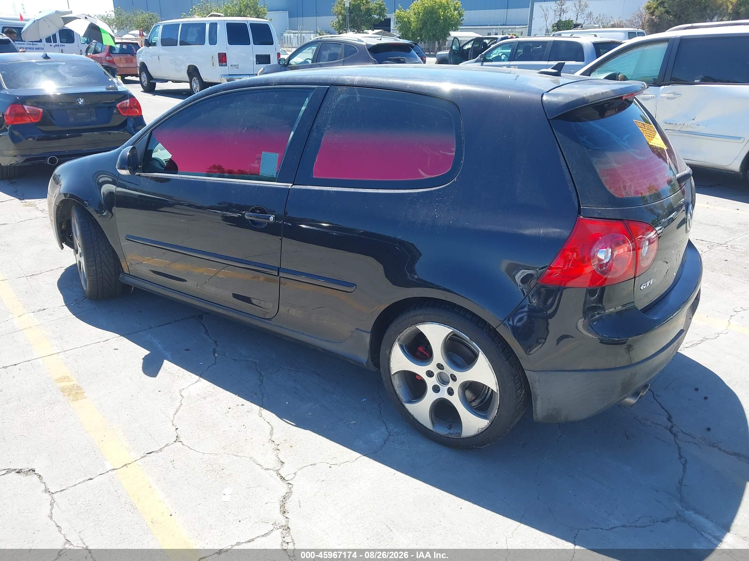 2009 Volkswagen Gti 2-door Black vin: WVWED71K09W135072