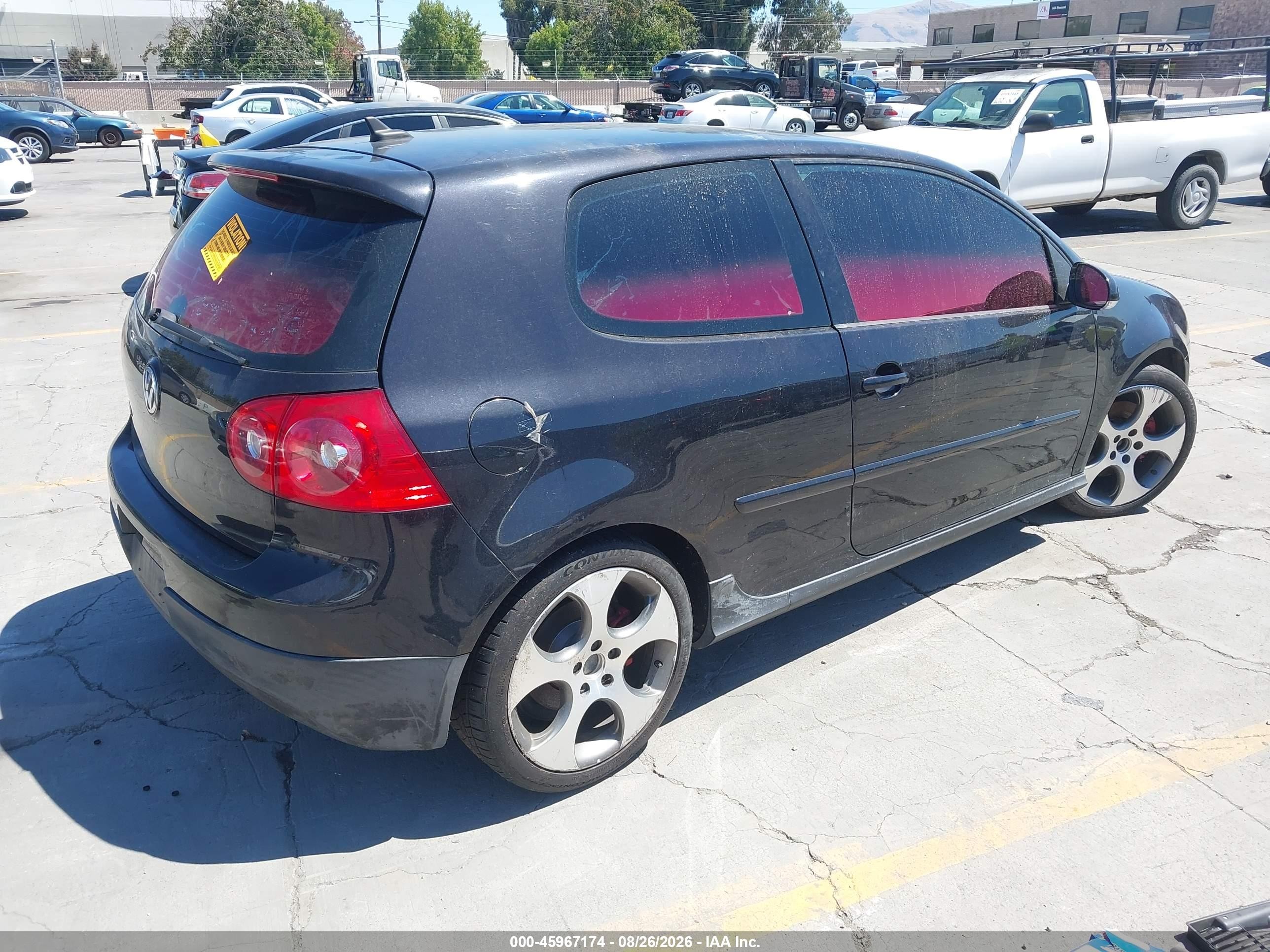 2009 Volkswagen Gti 2-door Black vin: WVWED71K09W135072