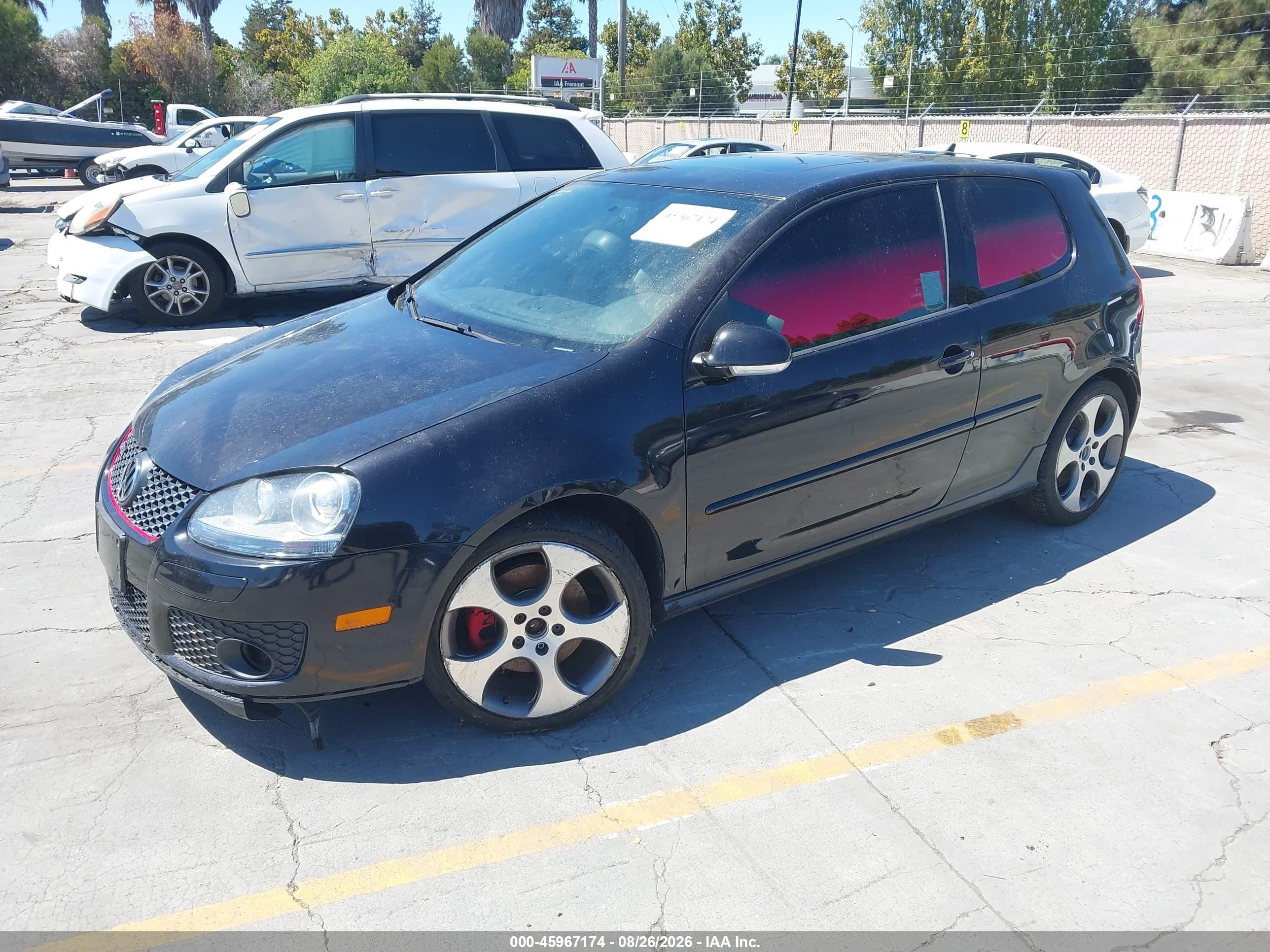 2009 Volkswagen Gti 2-door Black vin: WVWED71K09W135072