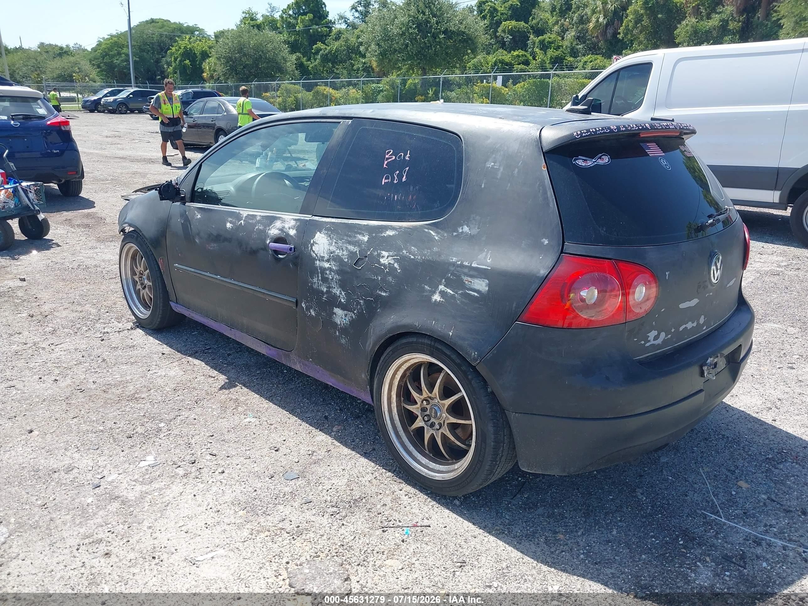 2008 Volkswagen Gti 2-door Black vin: WVWED71K78W330682