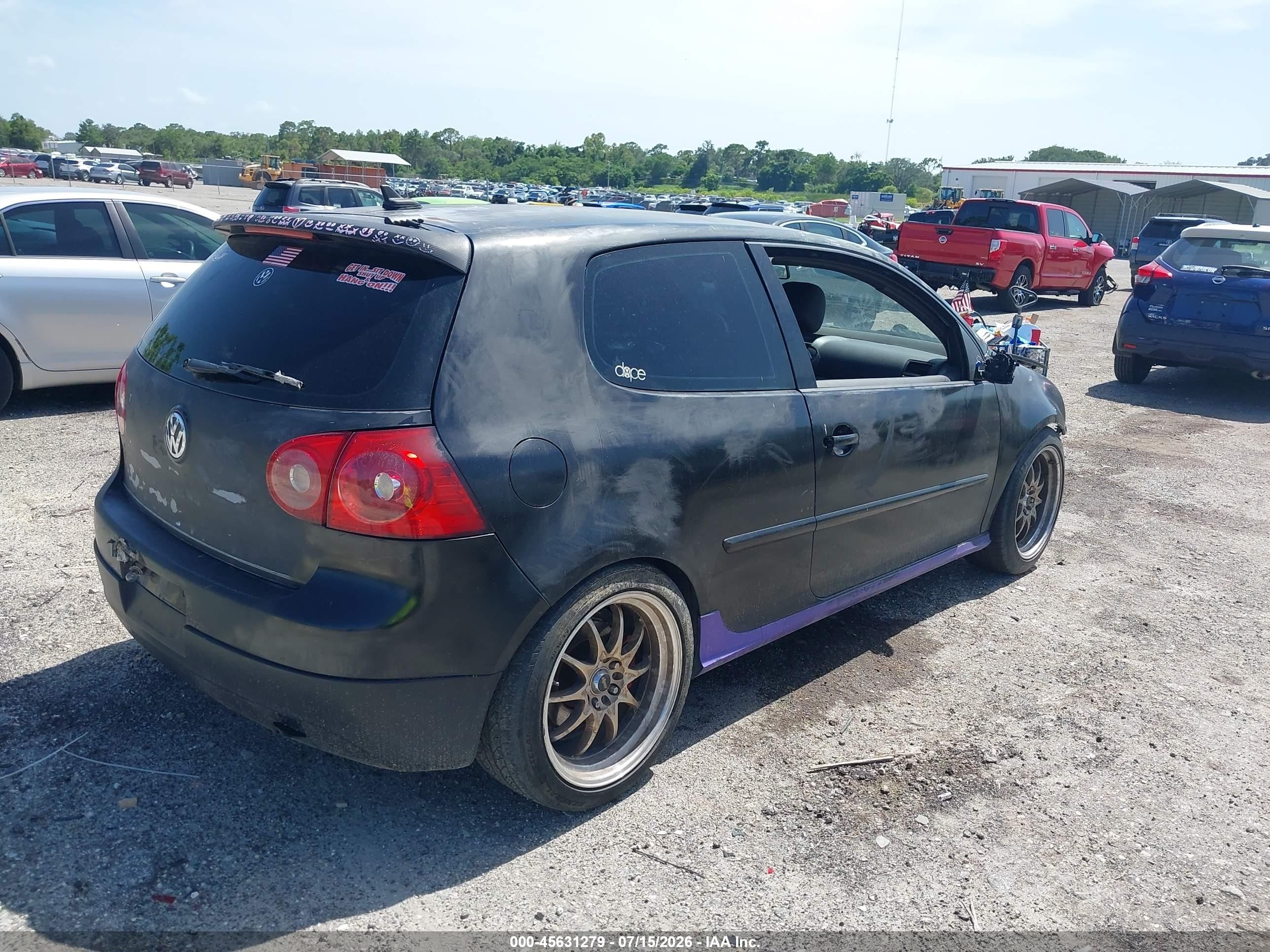 2008 Volkswagen Gti 2-door Black vin: WVWED71K78W330682