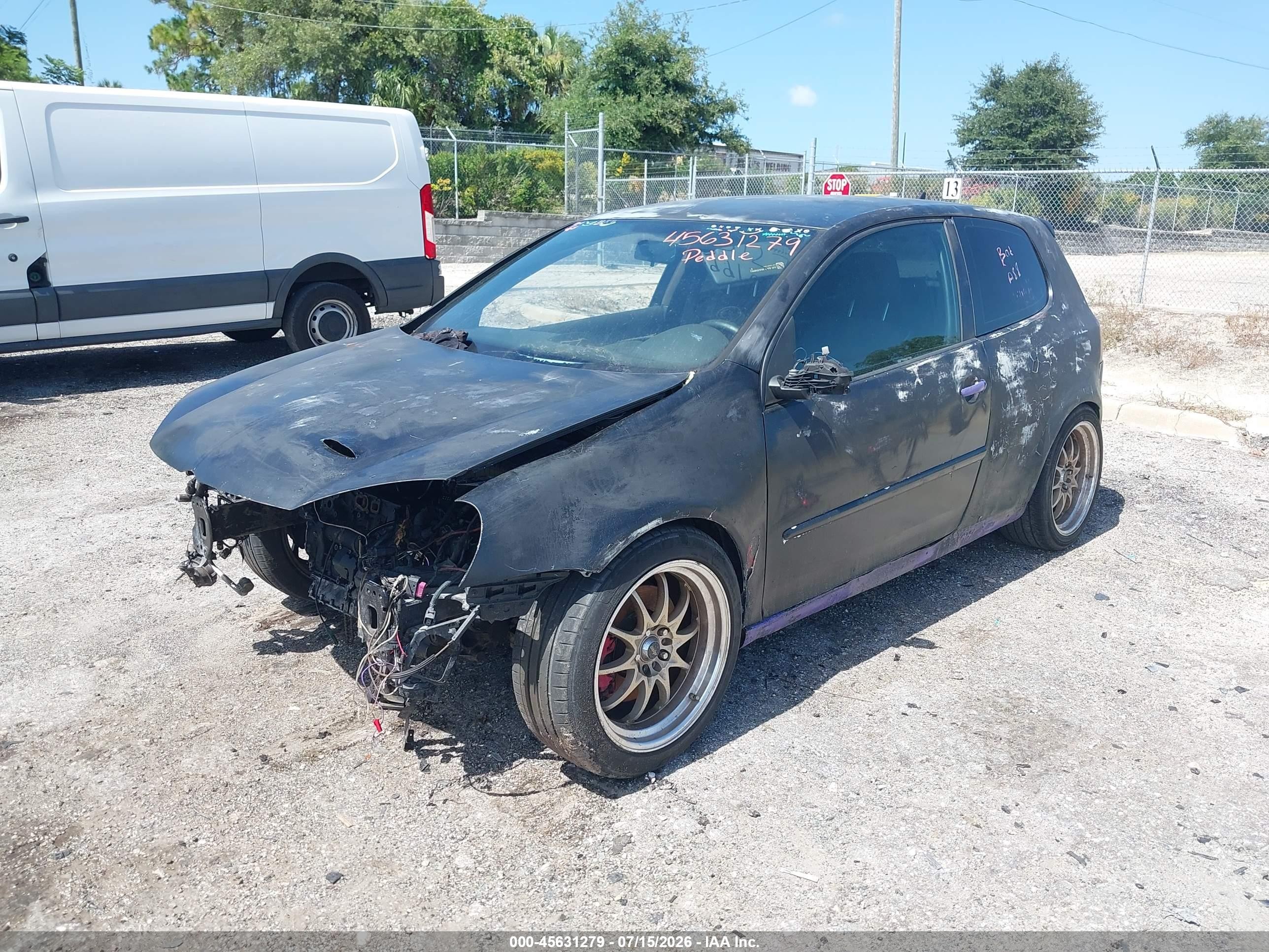 2008 Volkswagen Gti 2-door Black vin: WVWED71K78W330682