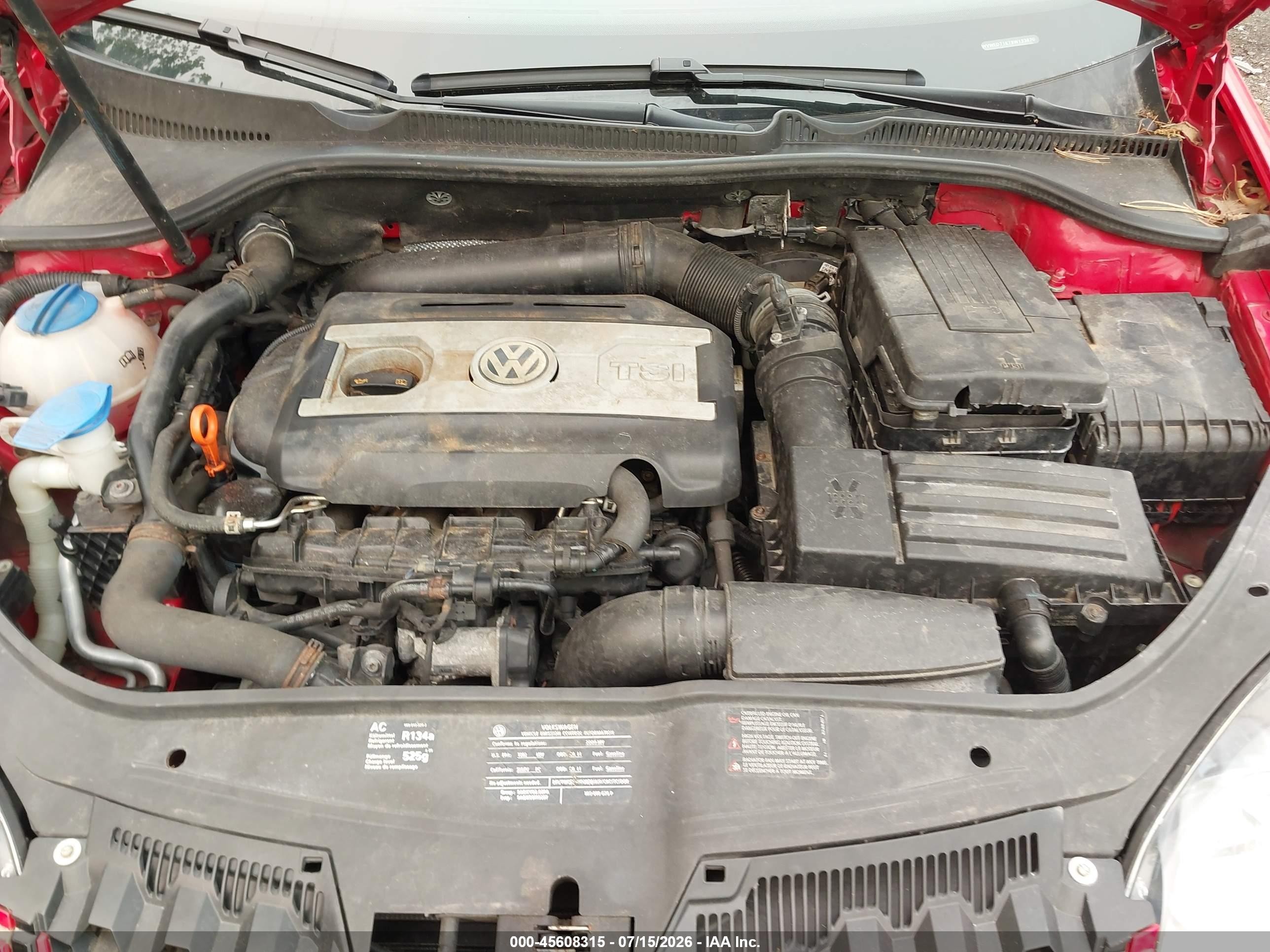 2009 Volkswagen Gti 2-door Red vin: WVWED71K79W133870