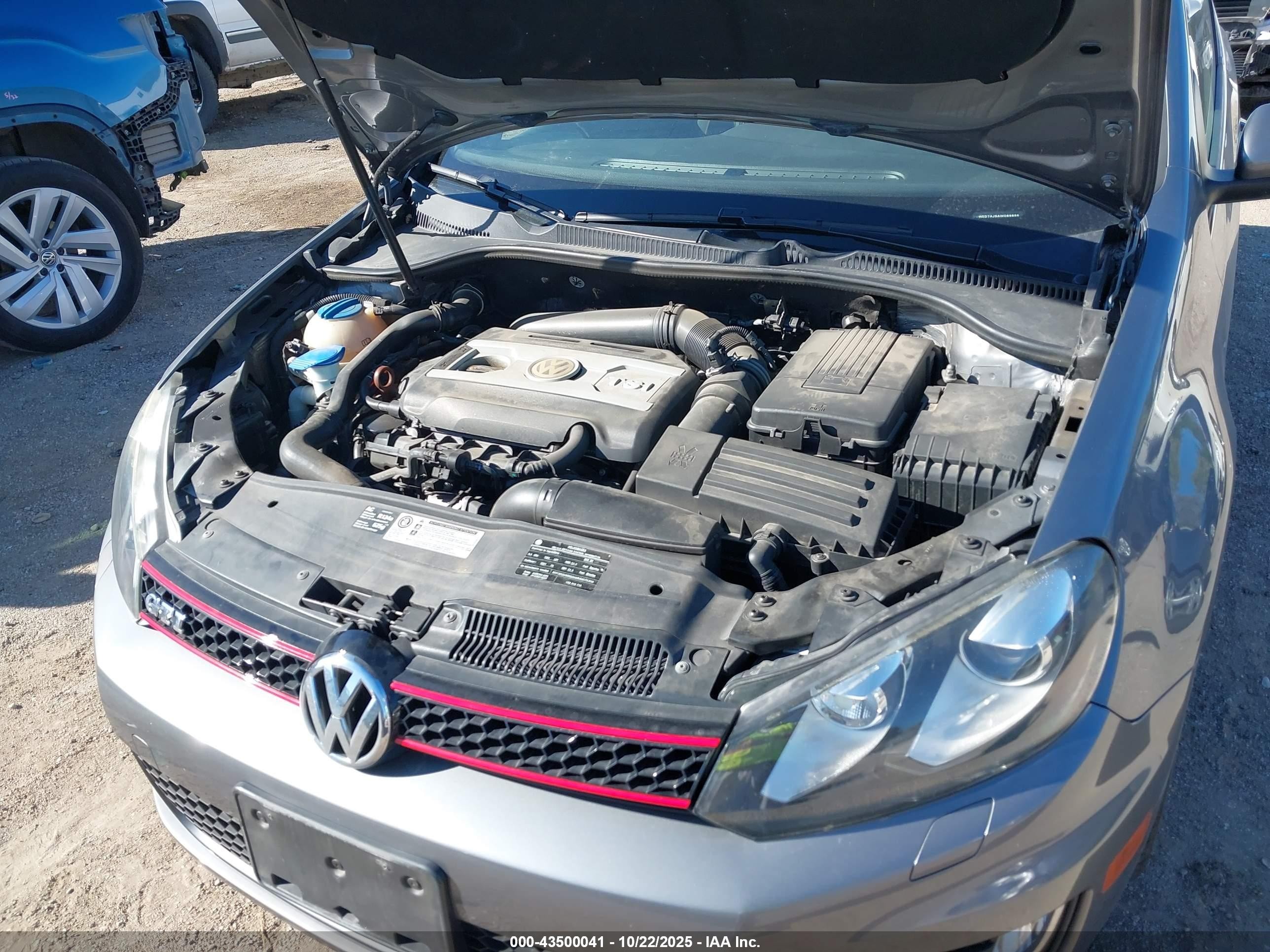 2010 Volkswagen Gti 2-door Серый vin: WVWED7AJ9AW089866
