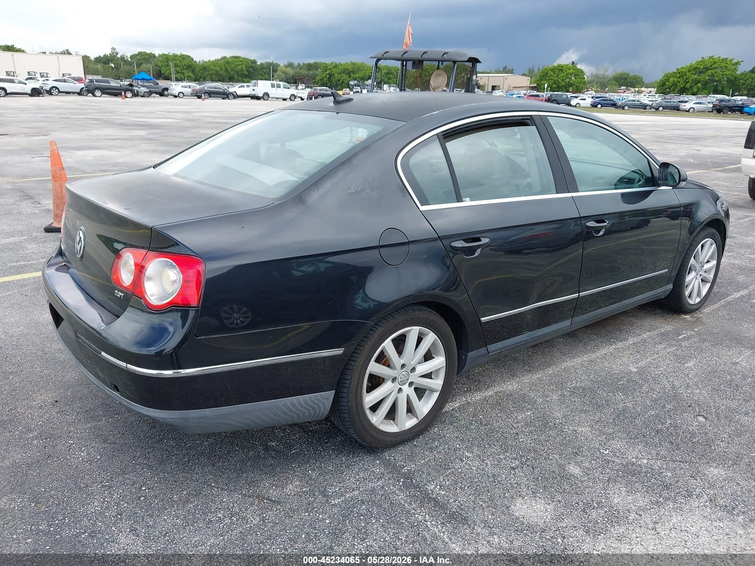 2006 Volkswagen Passat 2.0t Black vin: WVWEK73C46P221048