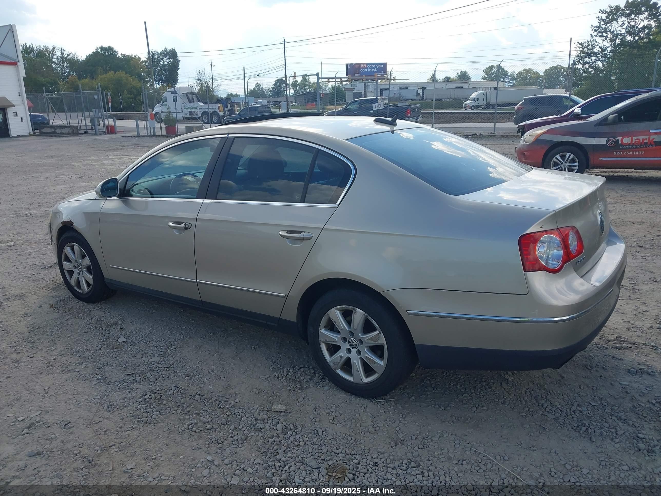 2006 Volkswagen Passat 2.0t Silver vin: WVWEK73C86P189091