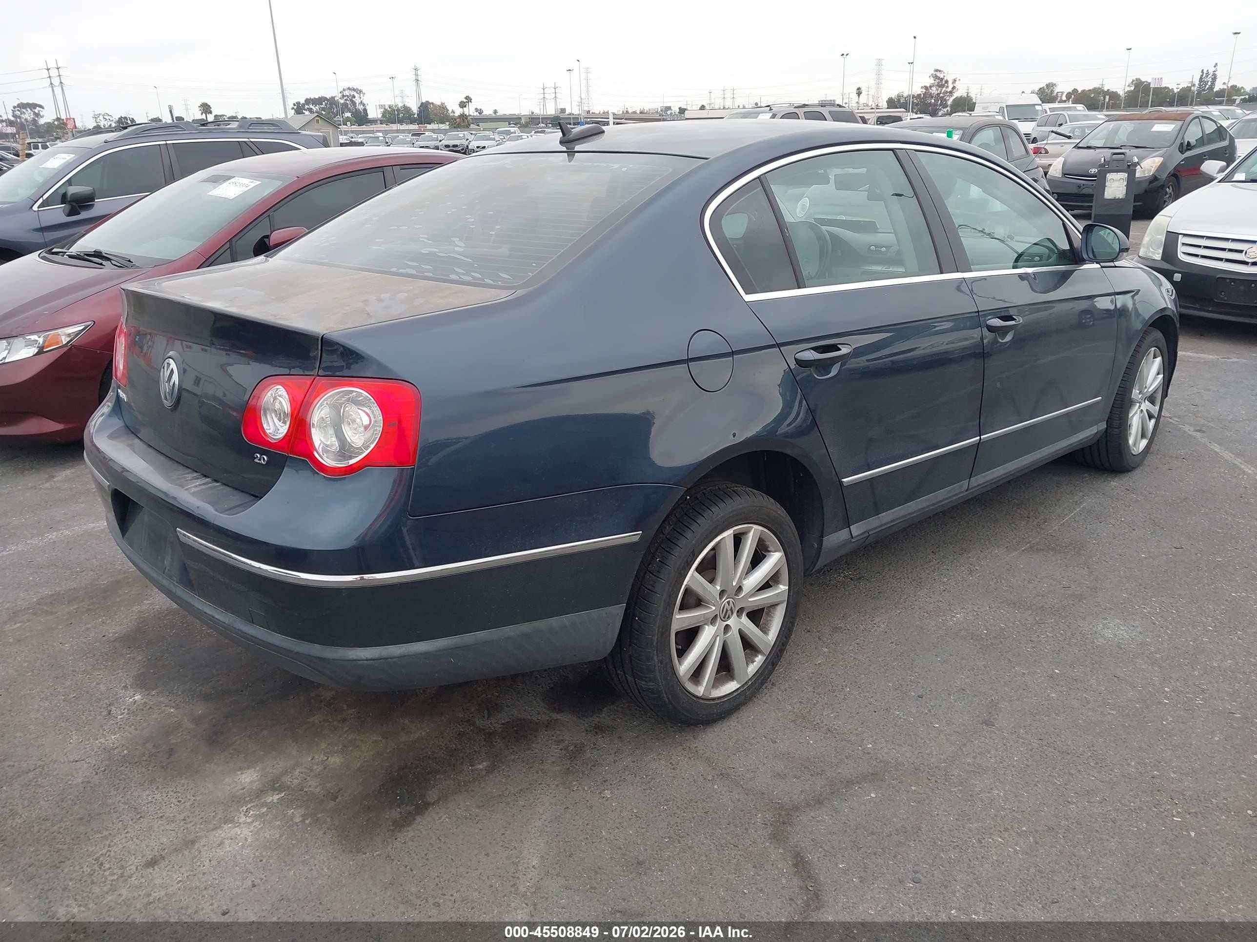 2006 Volkswagen Passat 2.0t Blue vin: WVWEK73CX6P146047