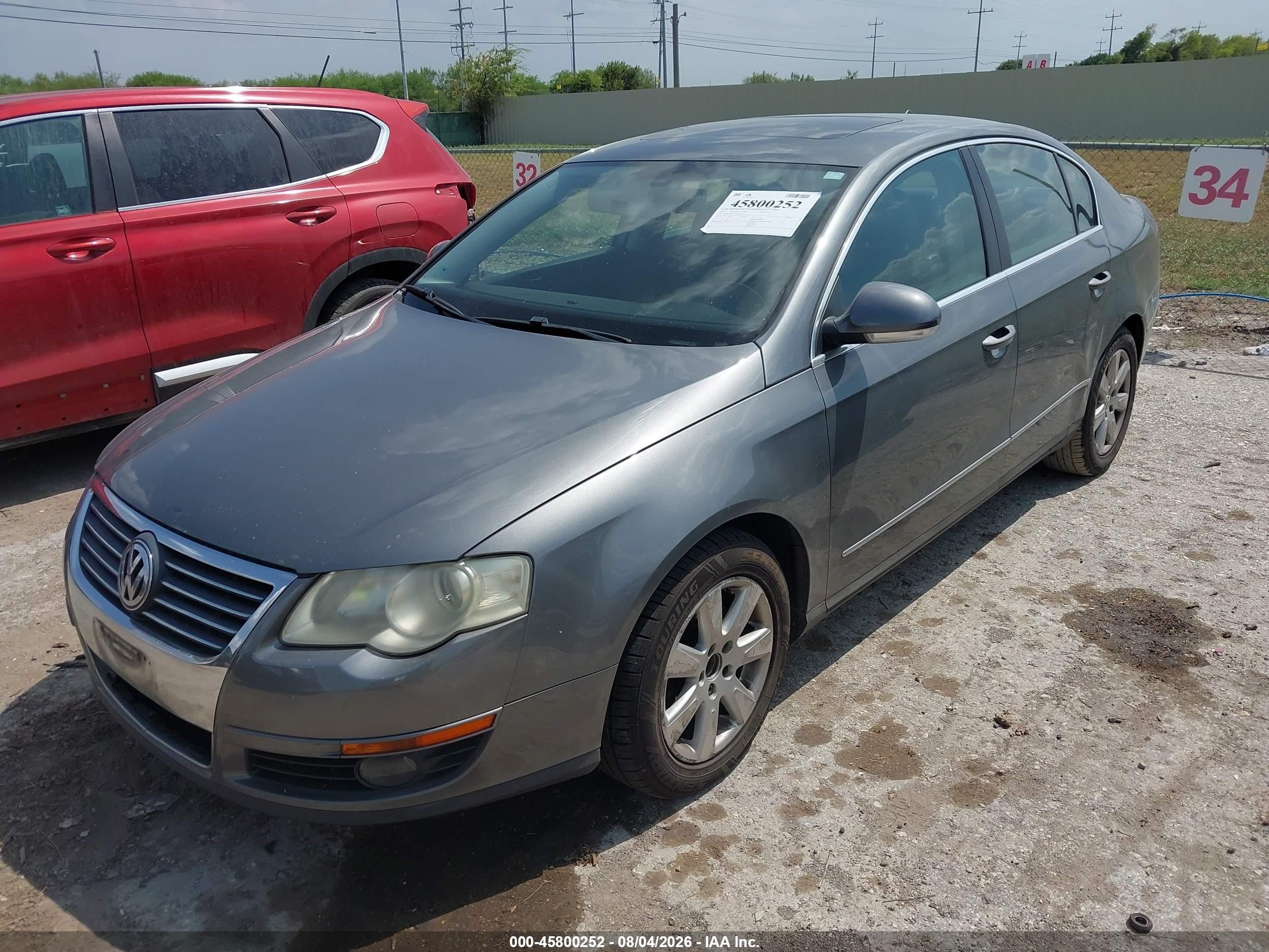 2007 Volkswagen Passat 2.0t Gray vin: WVWEK93C27P069073