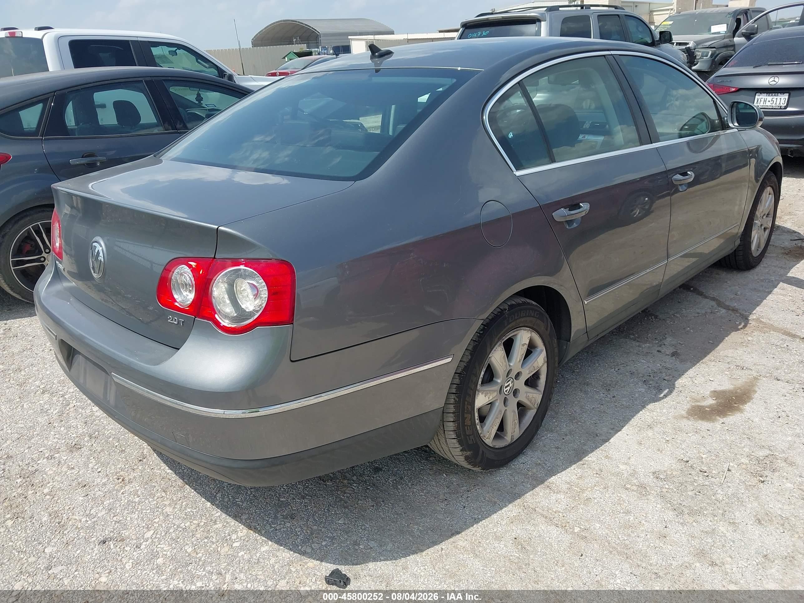 2007 Volkswagen Passat 2.0t Gray vin: WVWEK93C27P069073