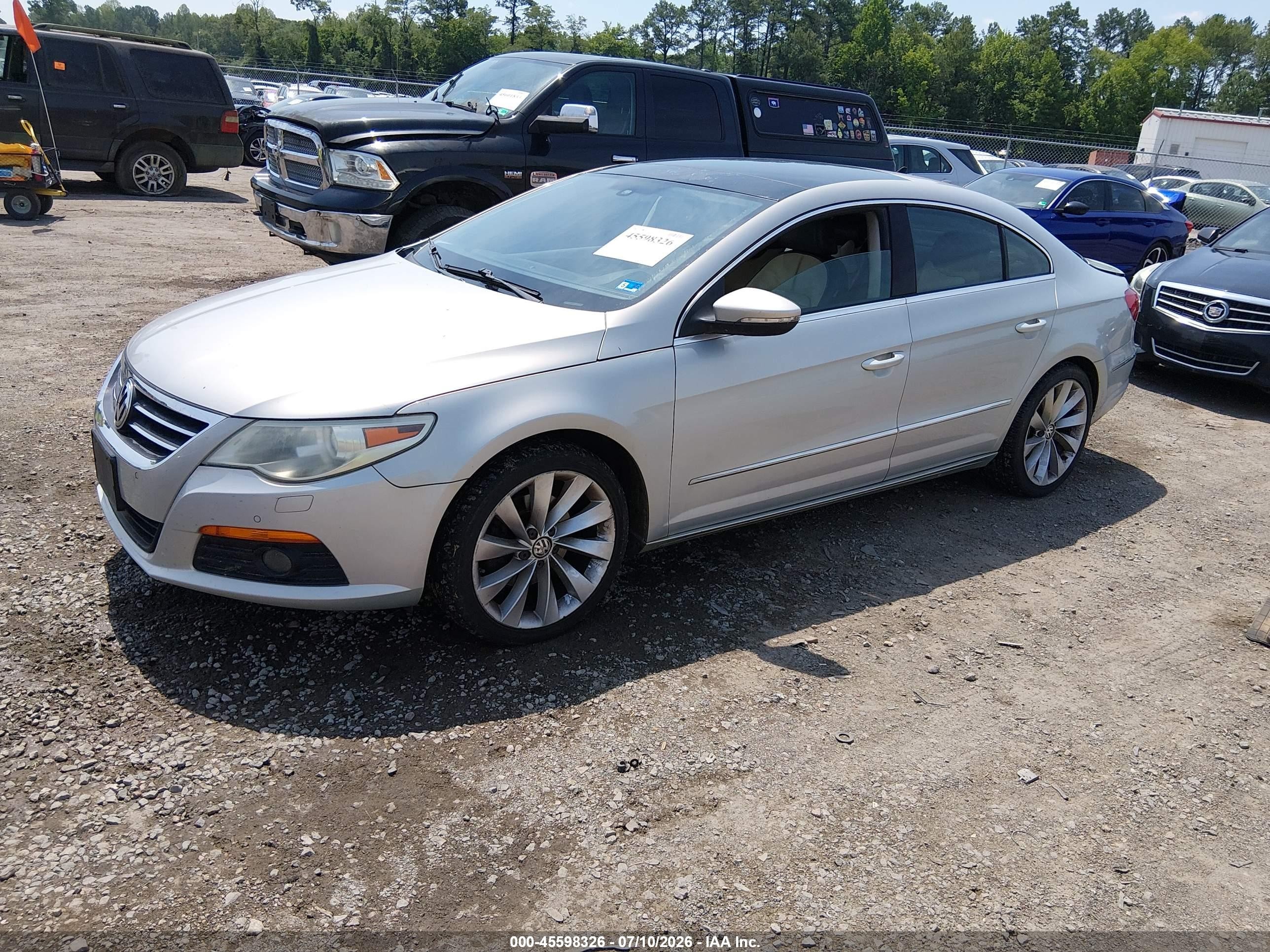 2010 Volkswagen Cc Vr6 Sport Silver vin: WVWEU7AN7AE567033