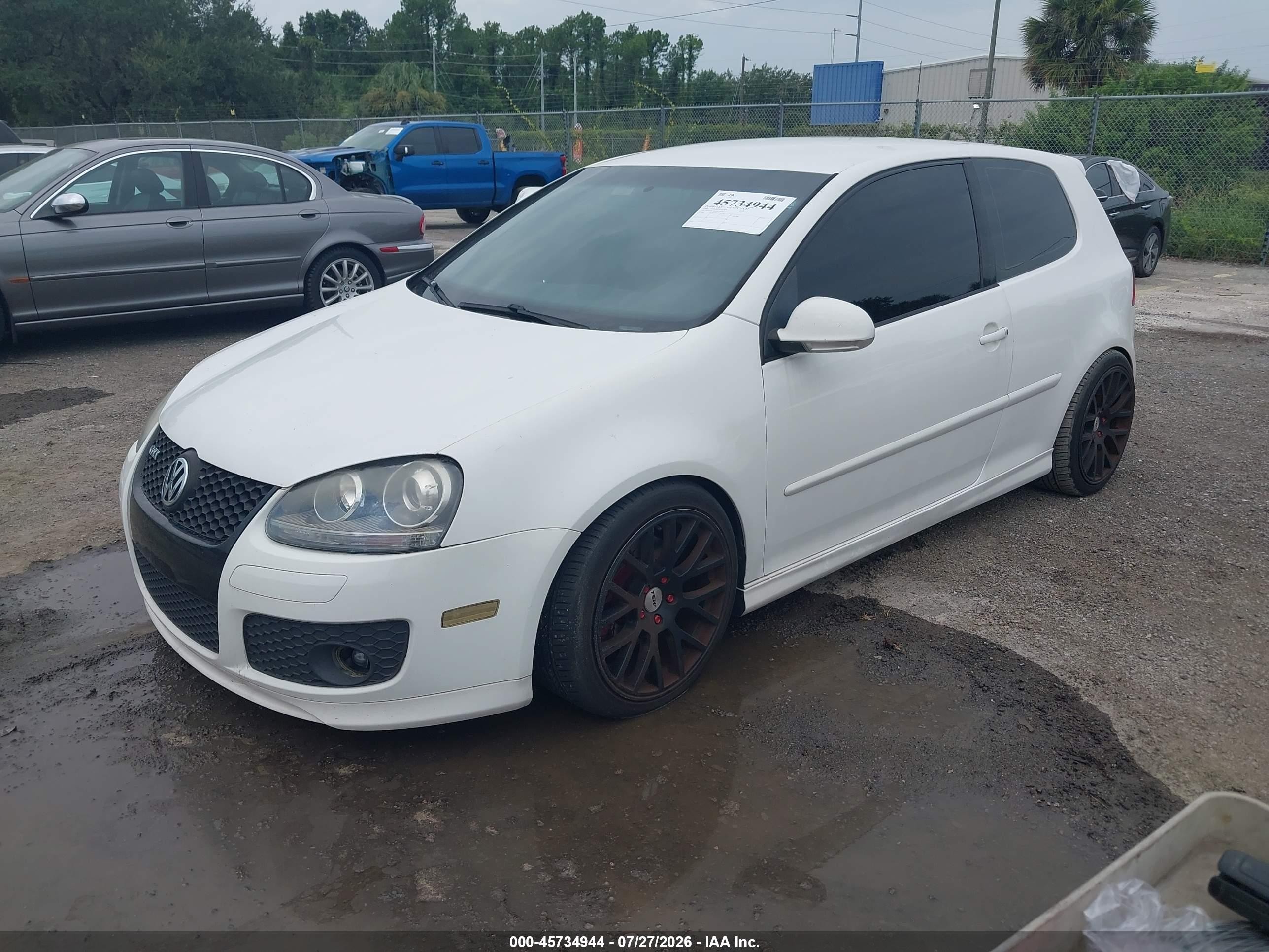 2009 Volkswagen Gti 2-door White vin: WVWEV71K09W115238
