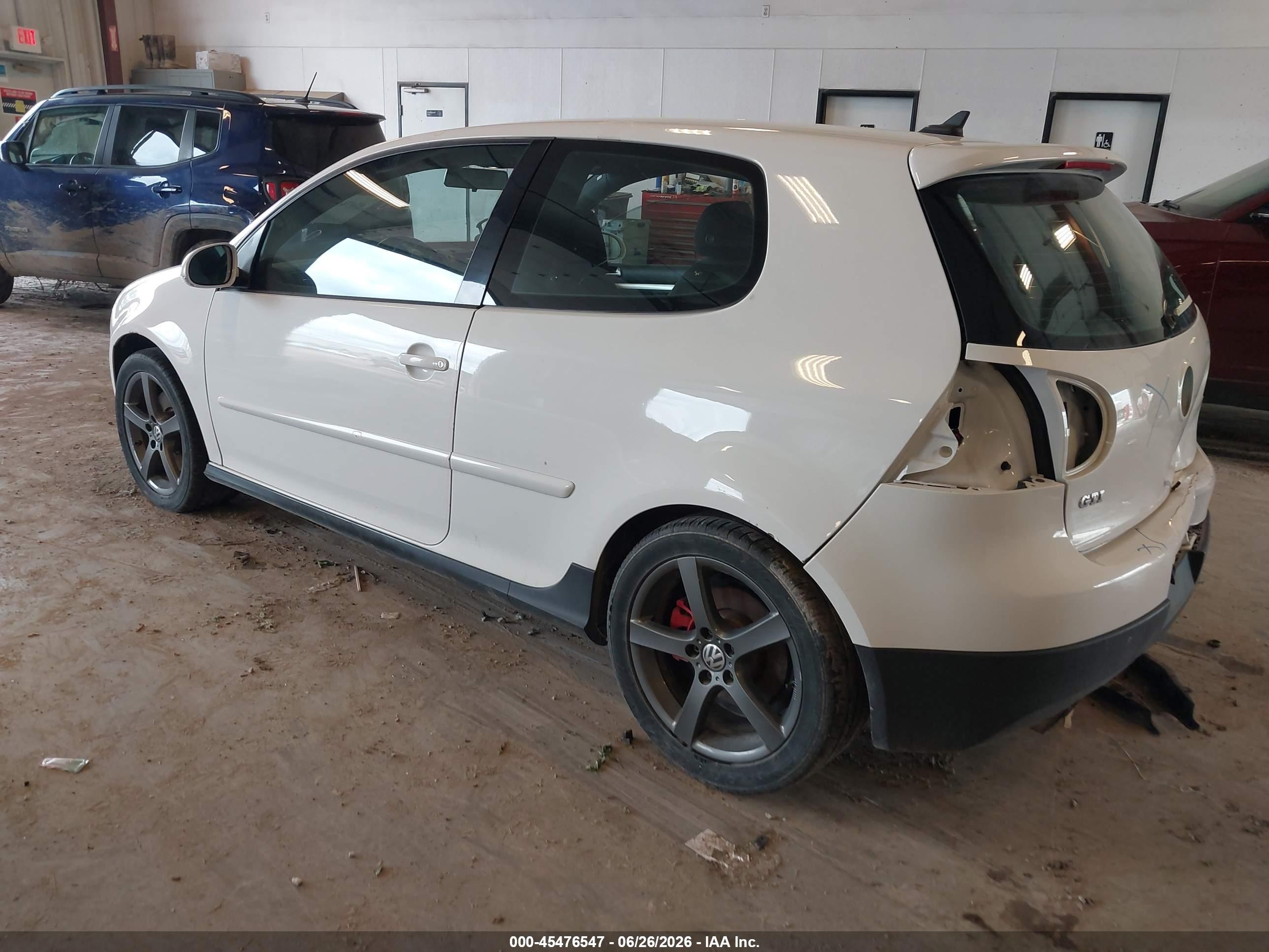 2009 Volkswagen Gti 2-door White vin: WVWEV71K29W031566