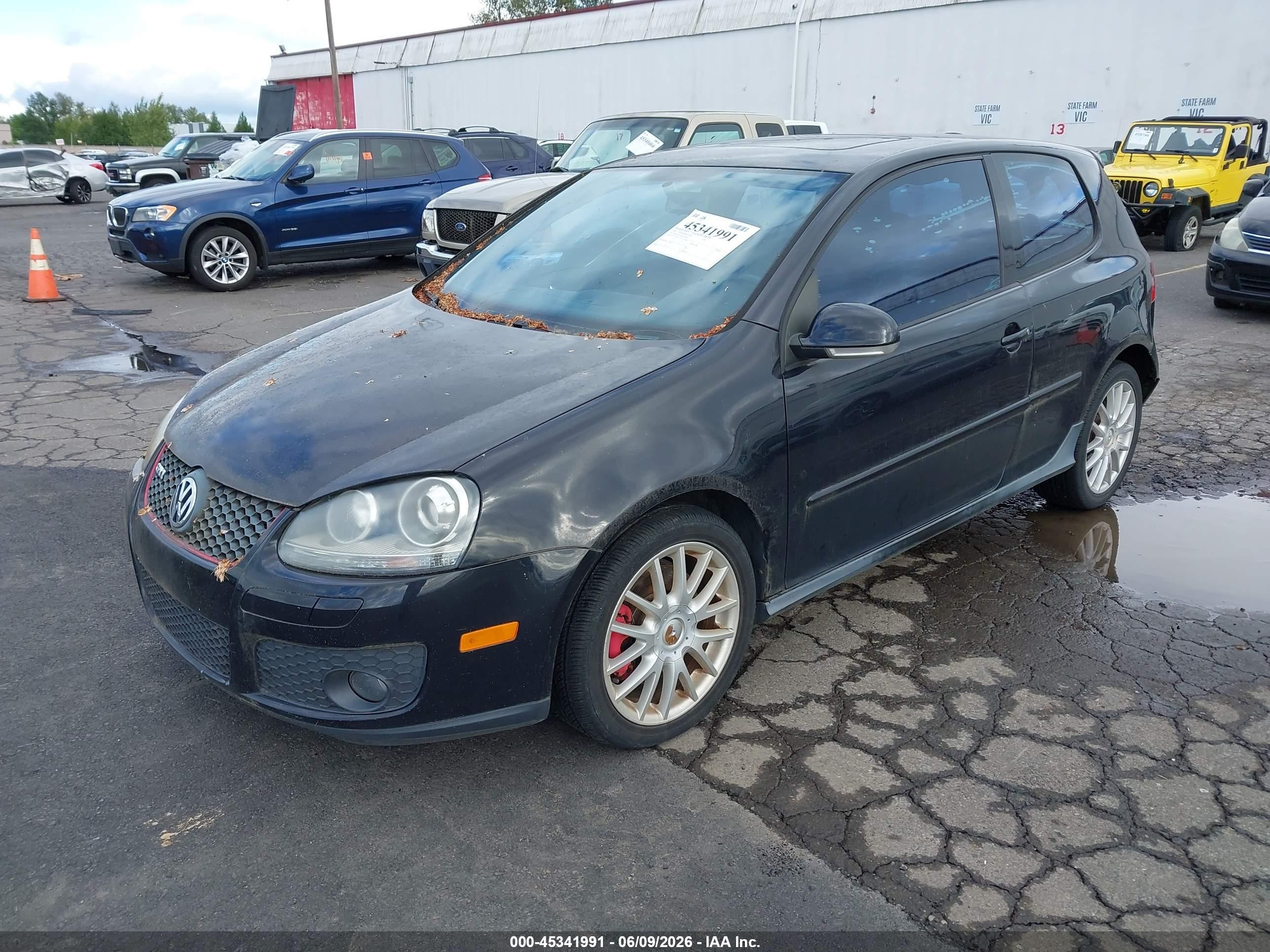 2006 Volkswagen Gti 2-door Black vin: WVWEV71K36W102494