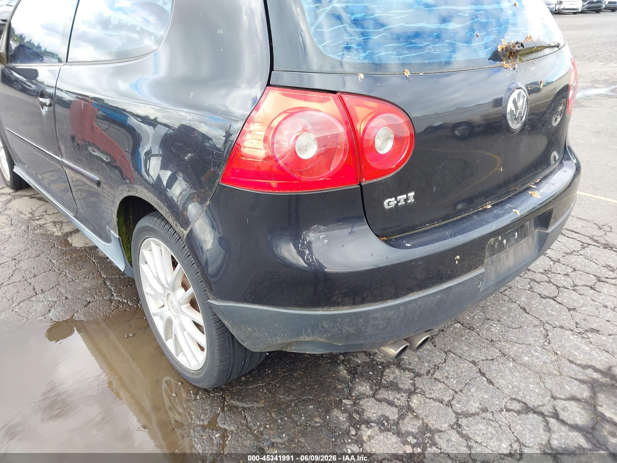 2006 Volkswagen Gti 2-door Black vin: WVWEV71K36W102494