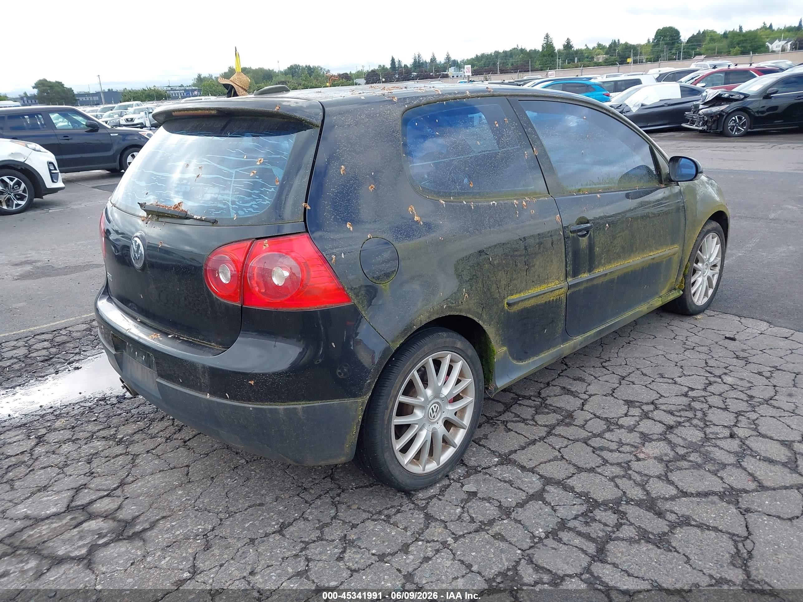 2006 Volkswagen Gti 2-door Black vin: WVWEV71K36W102494