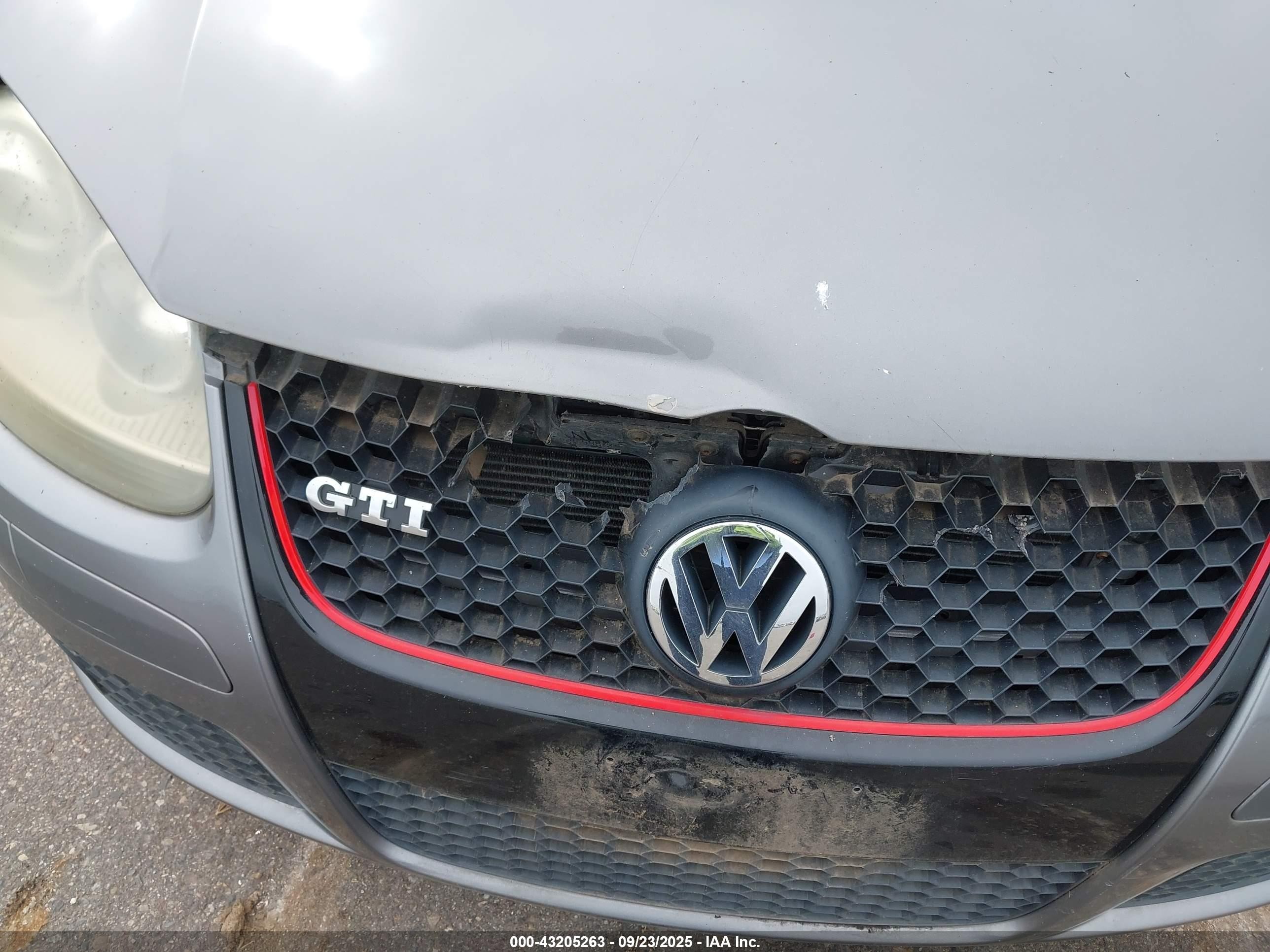 2006 Volkswagen Gti 2-door Gray vin: WVWEV71K36W136743