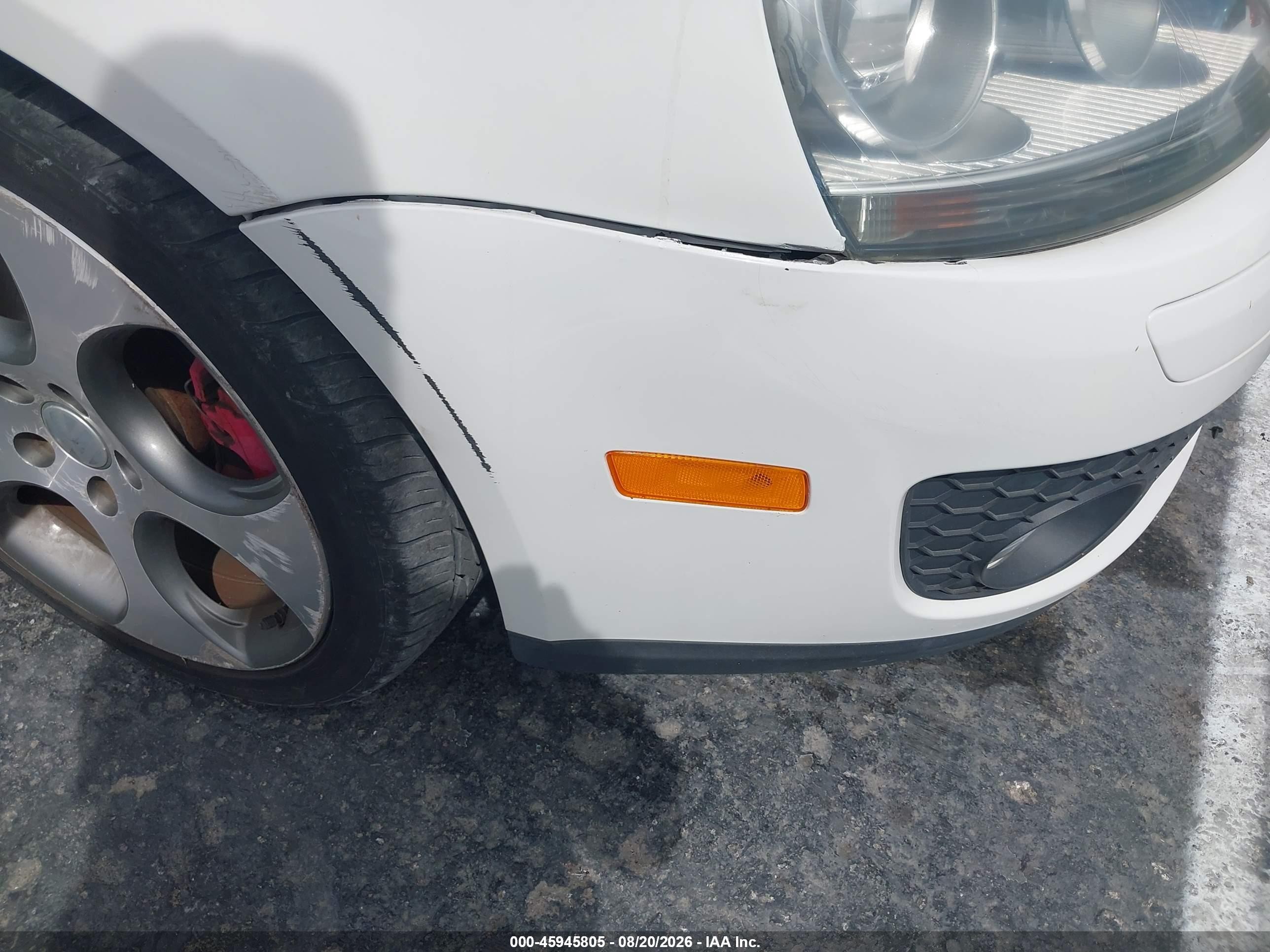 2008 Volkswagen Gti 2-door White vin: WVWEV71K38W025287