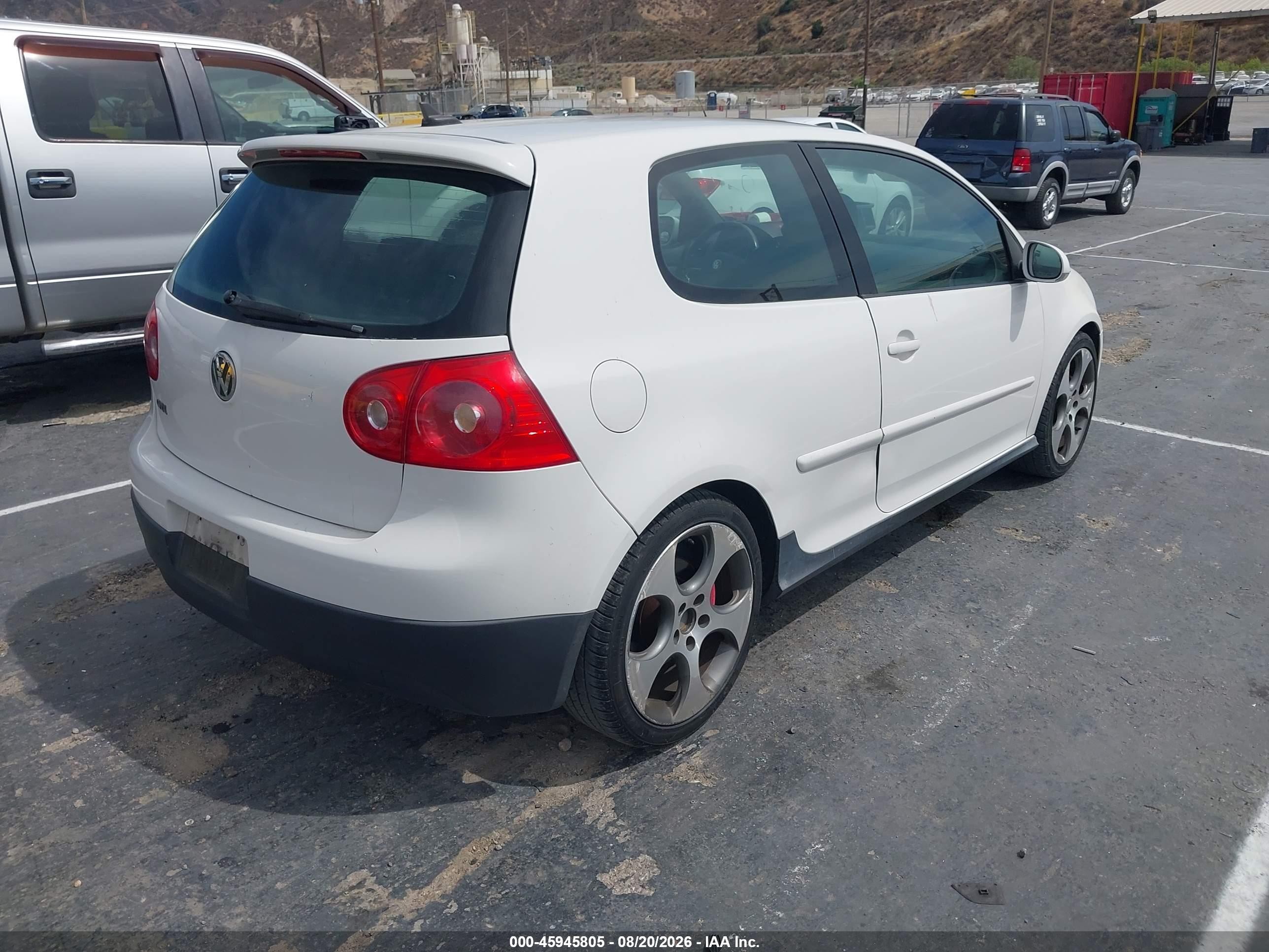 2008 Volkswagen Gti 2-door White vin: WVWEV71K38W025287