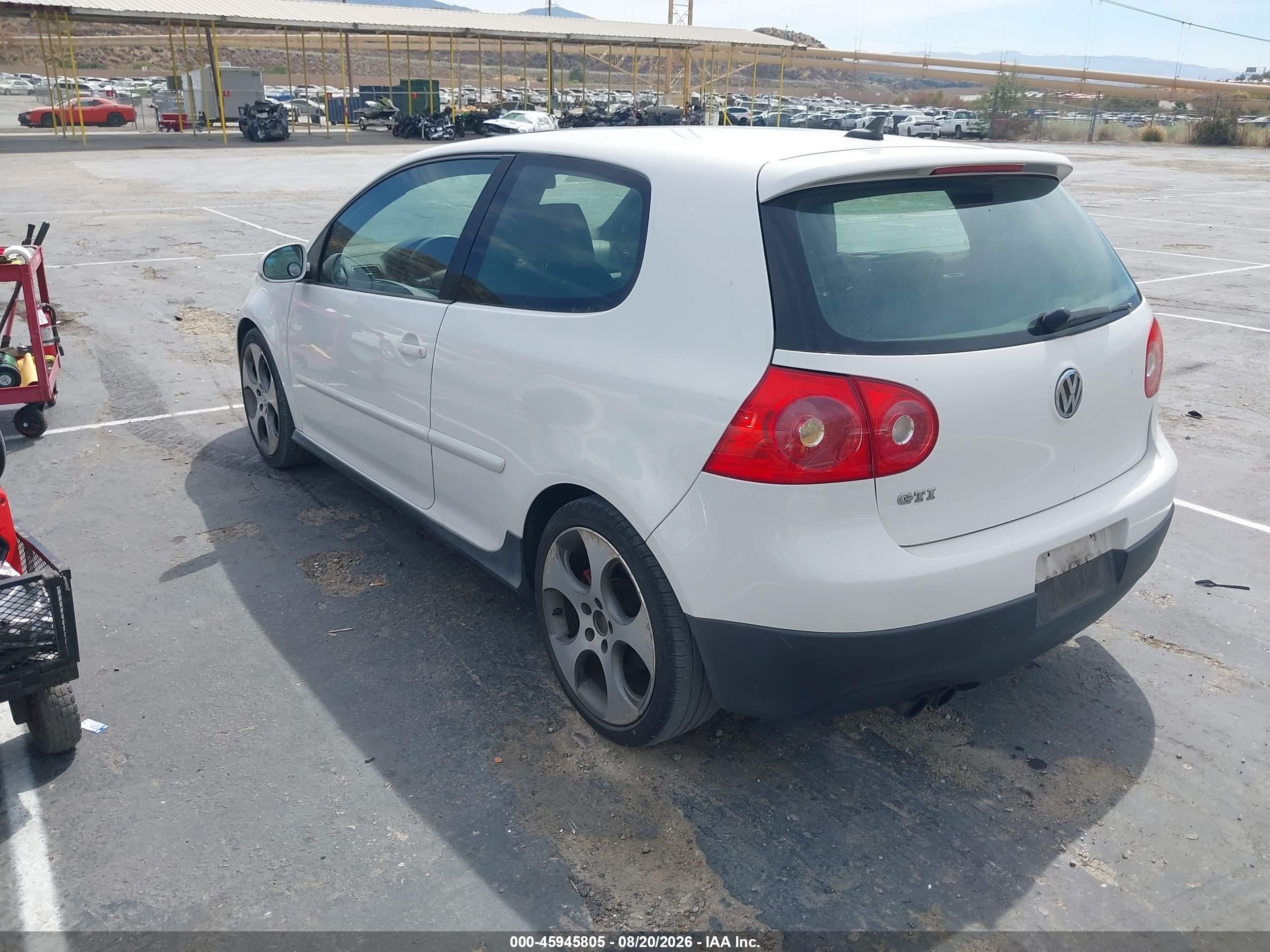 2008 Volkswagen Gti 2-door White vin: WVWEV71K38W025287