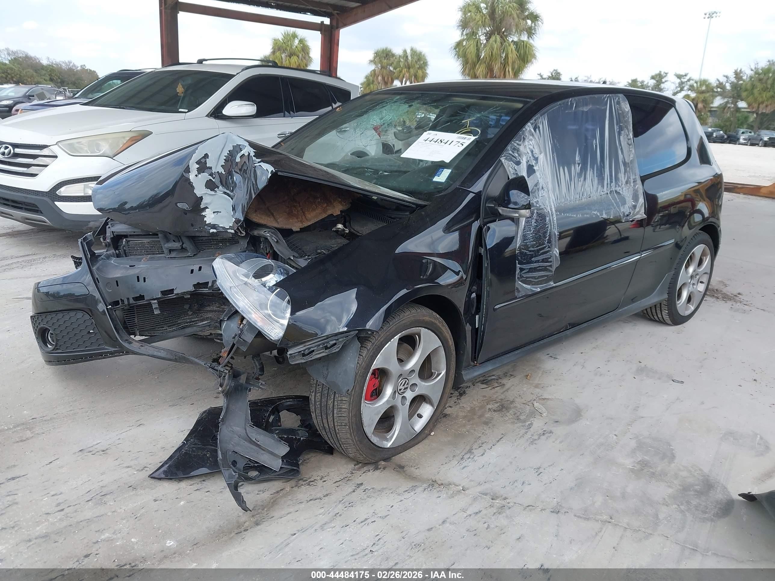 2008 Volkswagen Gti 2-door Black vin: WVWEV71K38W290565
