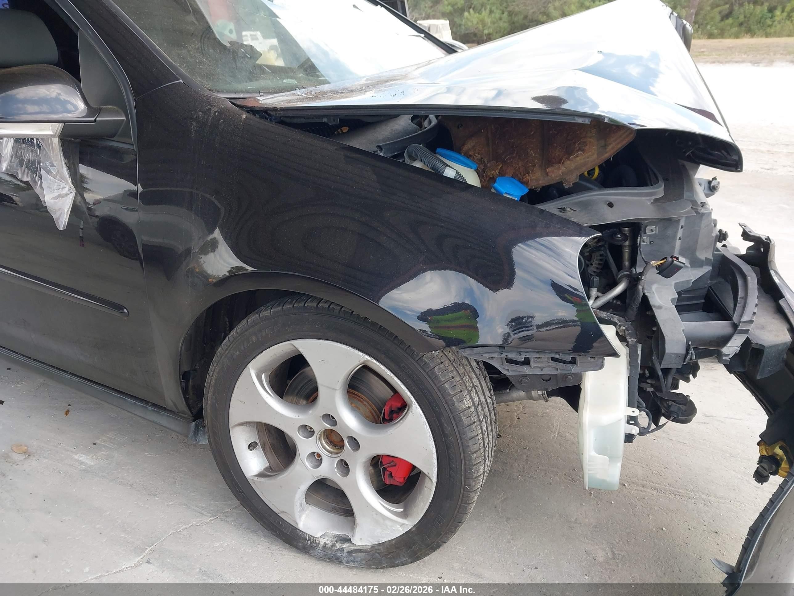 2008 Volkswagen Gti 2-door Black vin: WVWEV71K38W290565