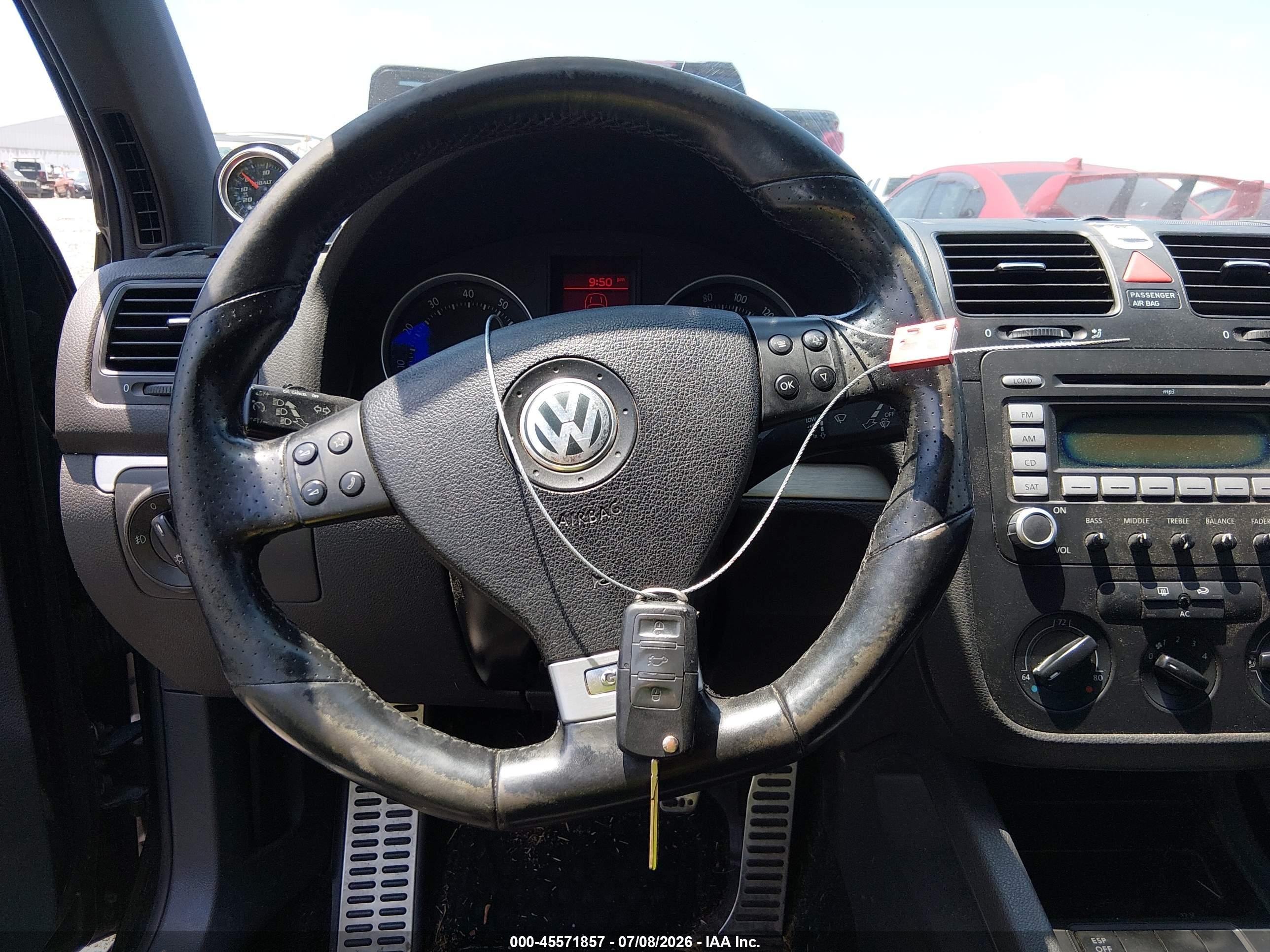 2008 Volkswagen Gti 2-door Black vin: WVWEV71K48W117489