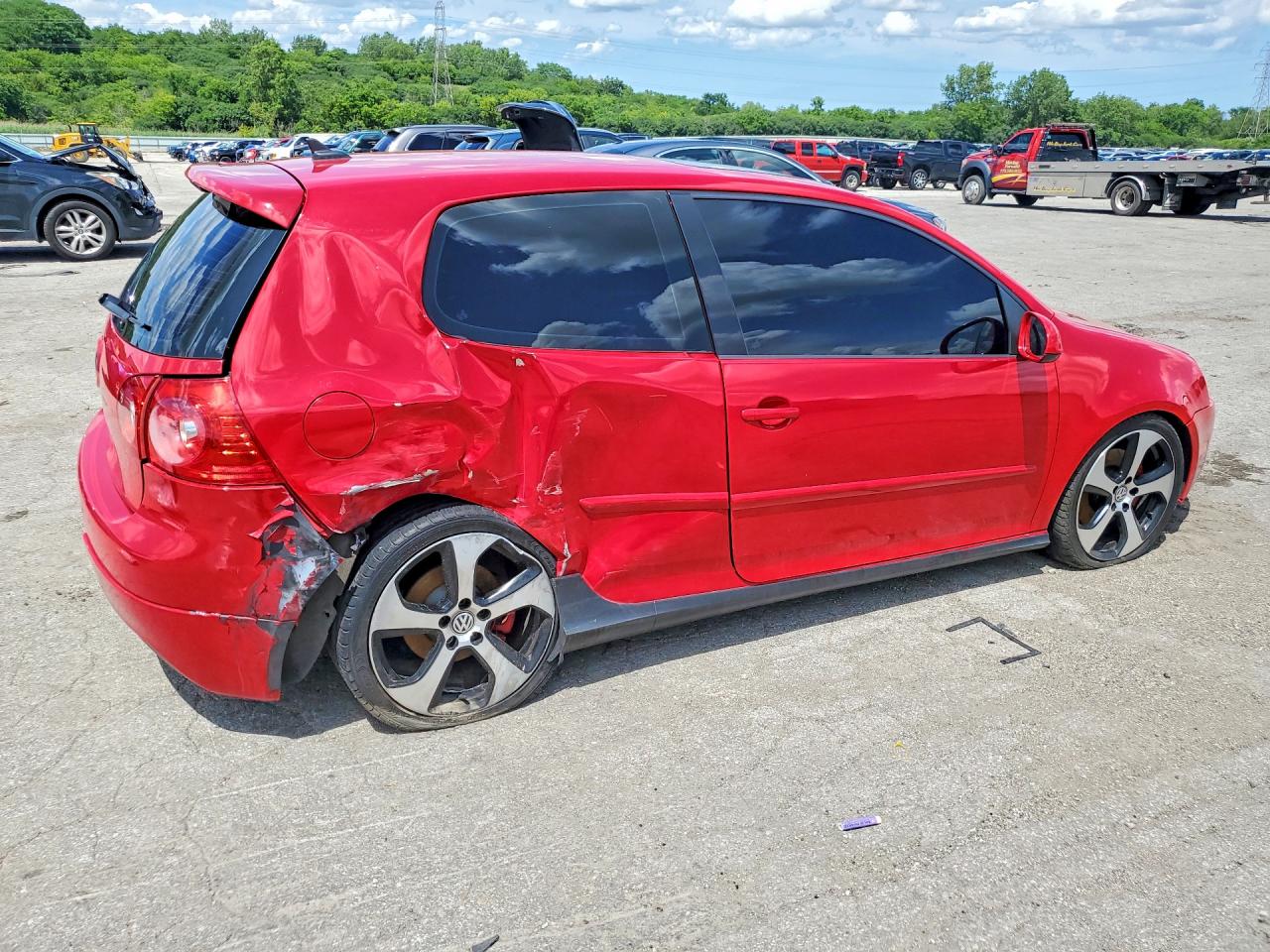 2008 Volkswagen Gti Red vin: WVWEV71K48W268512