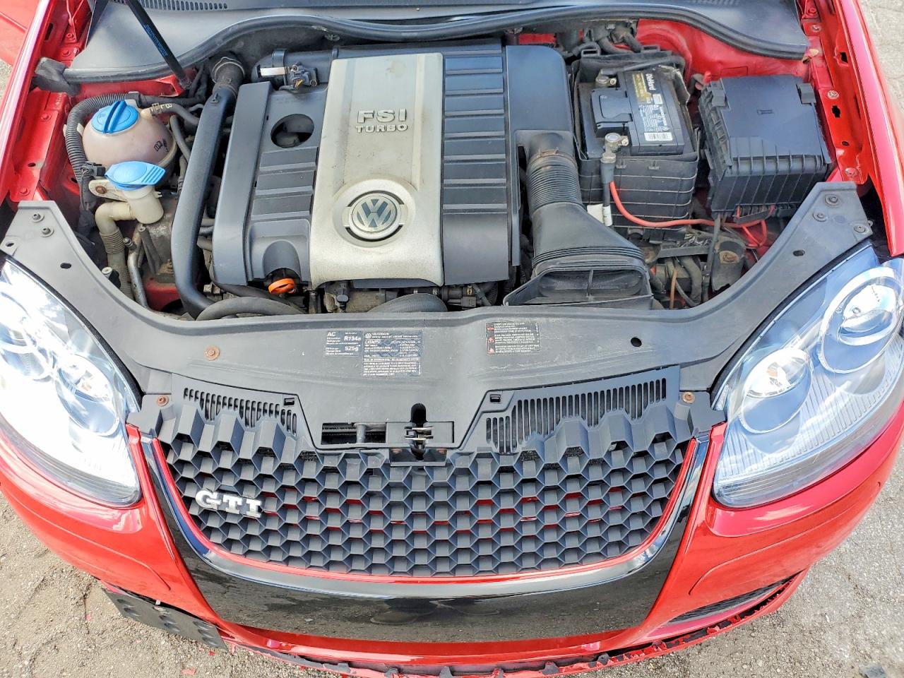 2008 Volkswagen Gti Red vin: WVWEV71K48W268512