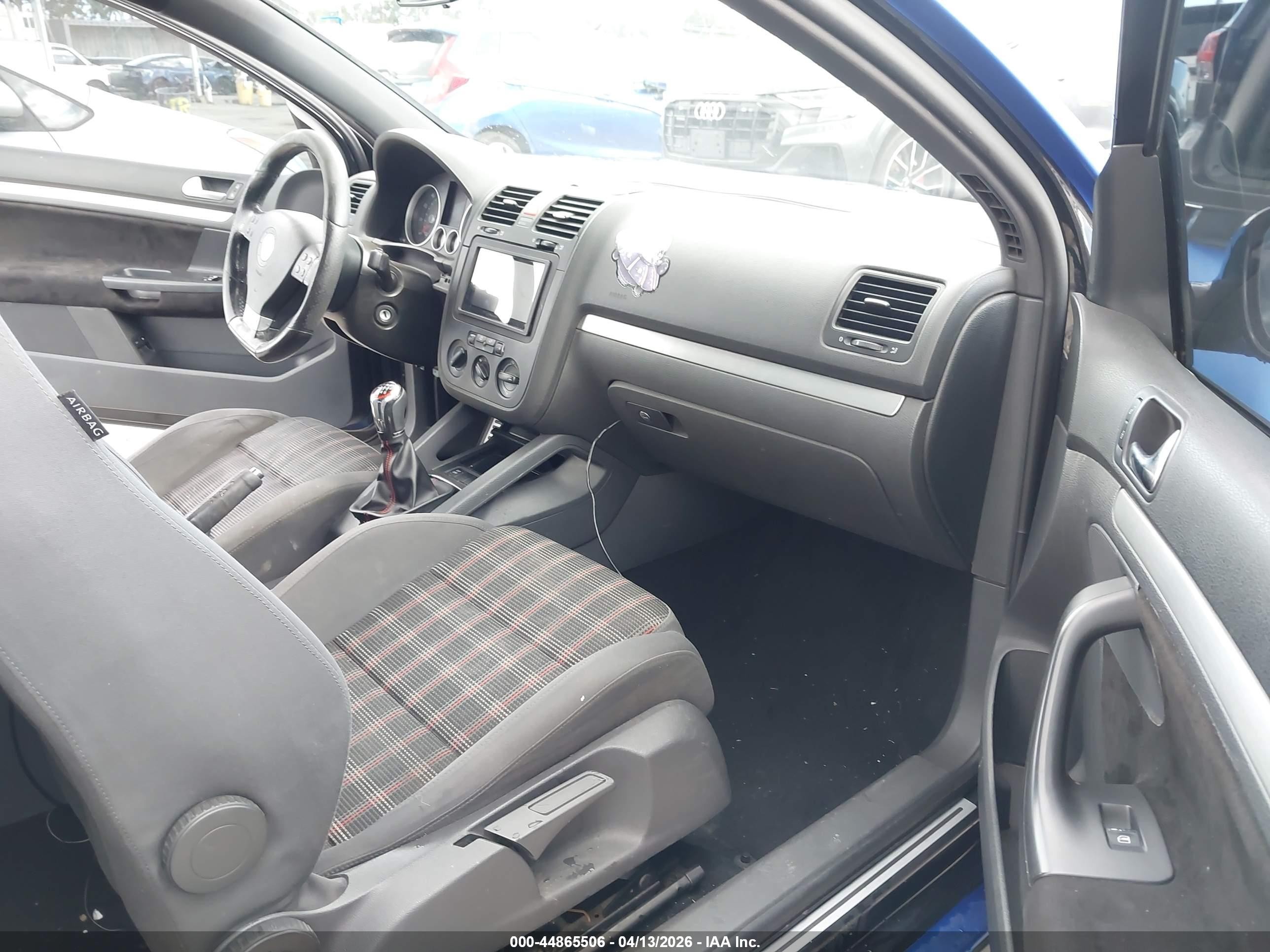 2009 Volkswagen Gti 2-door Blue vin: WVWEV71K49W141776